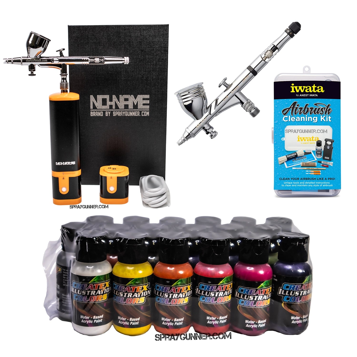 Cordless airbrush battery powered compressor with airbrush kit with Options - Urbanlystore