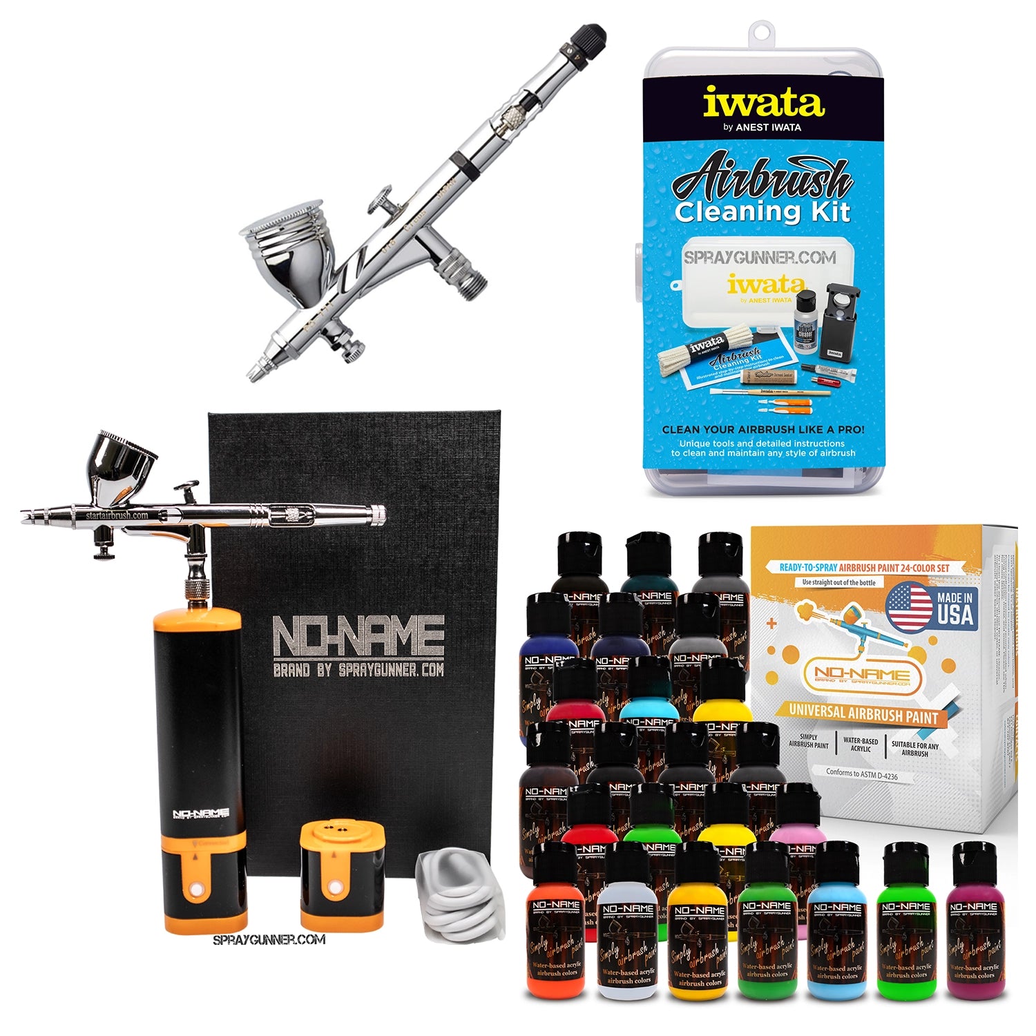 Cordless airbrush battery powered compressor with airbrush kit with Options - Urbanlystore