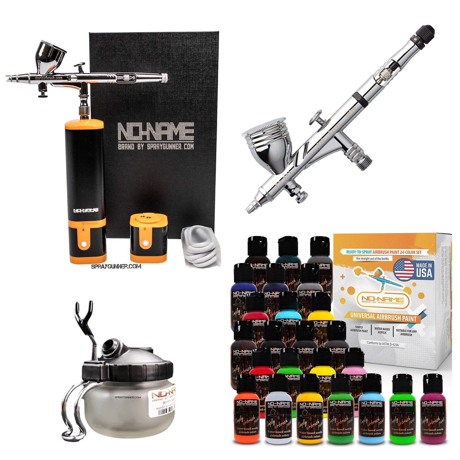 Cordless airbrush battery powered compressor with airbrush kit with Options - Urbanlystore