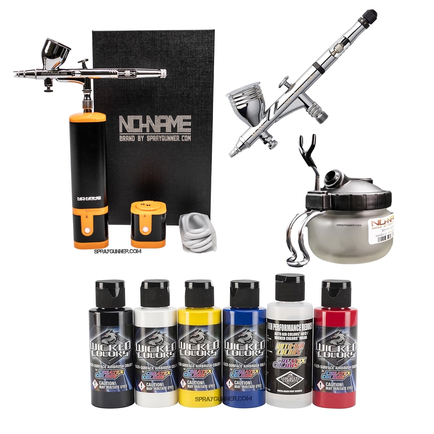 Cordless airbrush battery powered compressor with airbrush kit with Options - Urbanlystore
