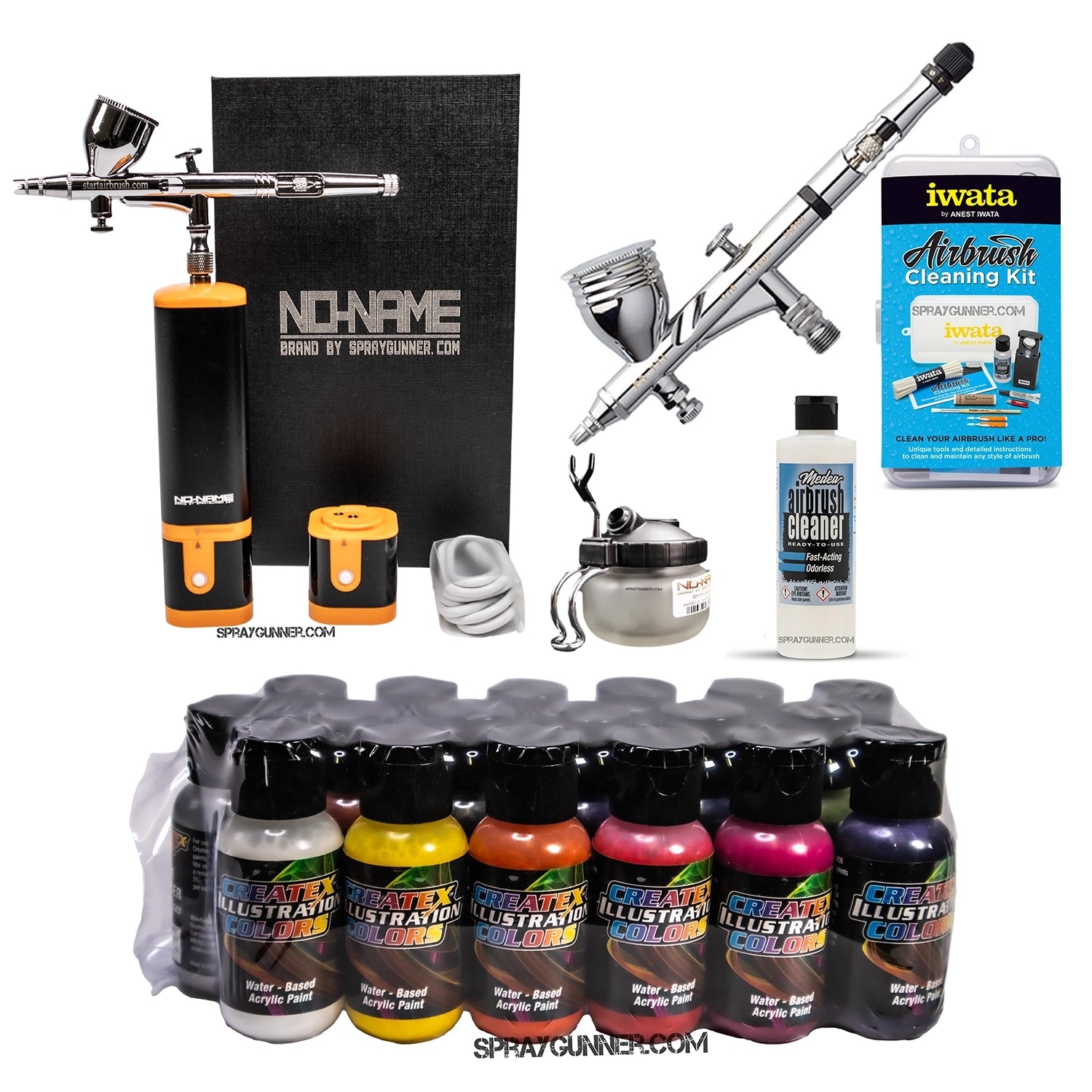 Cordless airbrush battery powered compressor with airbrush kit with Options - Urbanlystore
