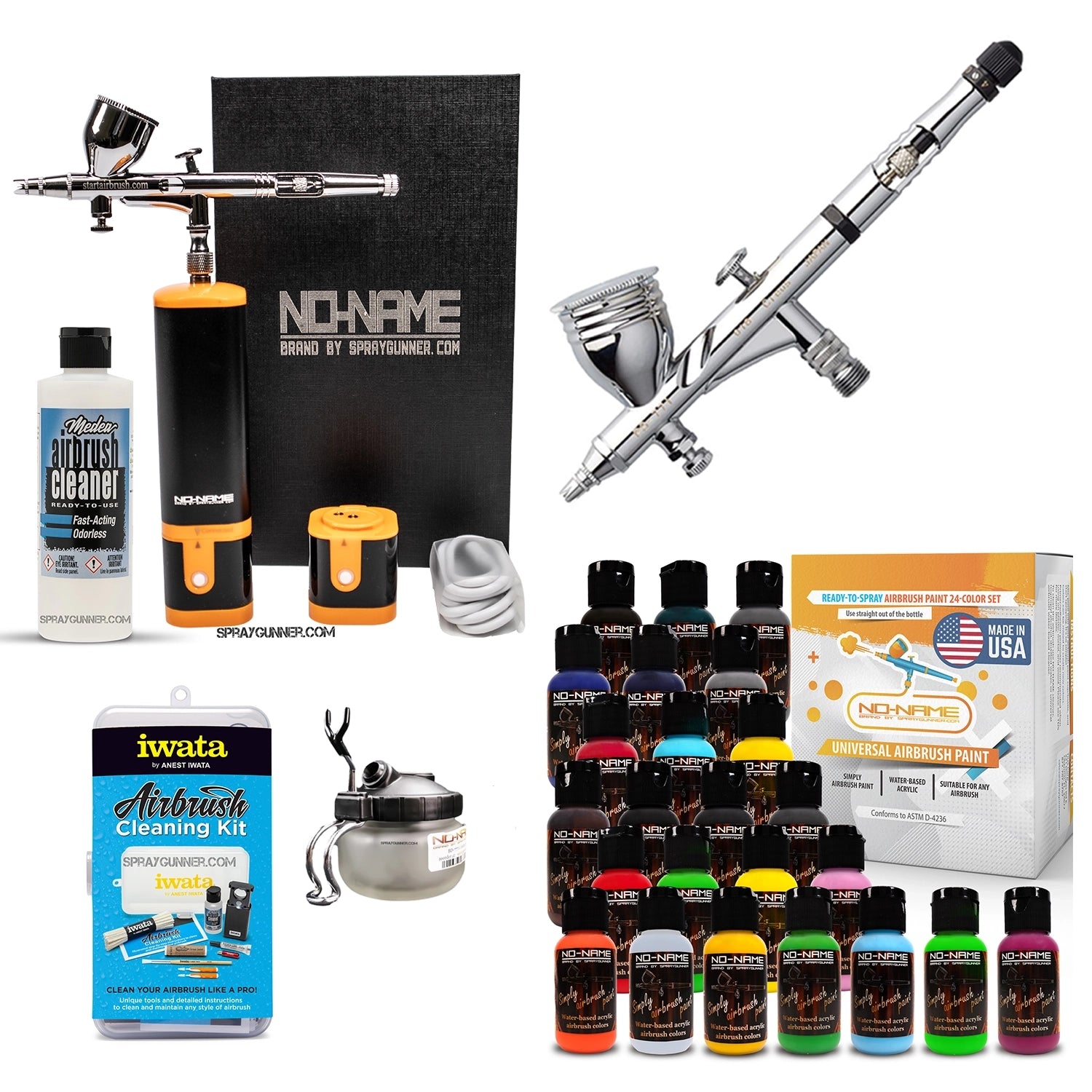 Cordless airbrush battery powered compressor with airbrush kit with Options - Urbanlystore