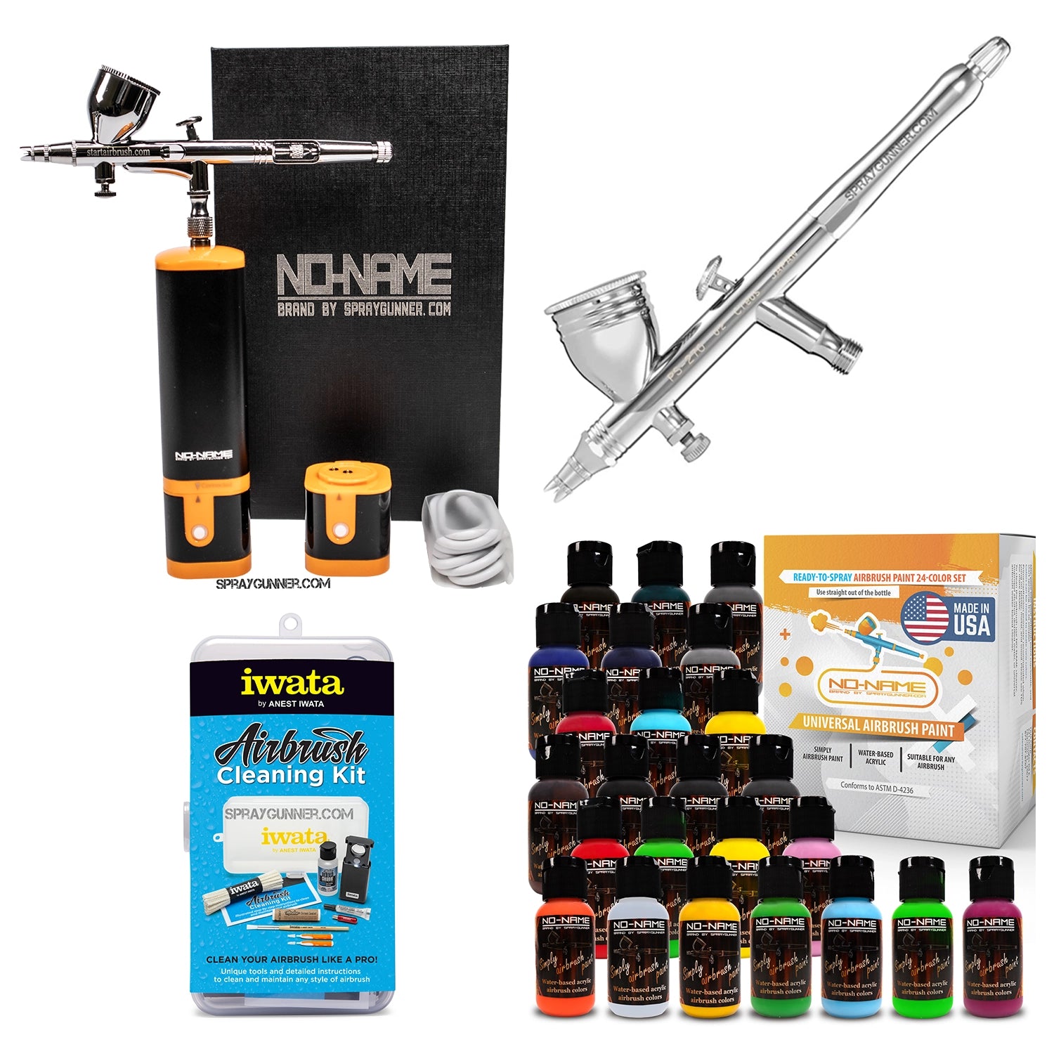 Cordless airbrush battery powered compressor with airbrush kit with Options - Urbanlystore