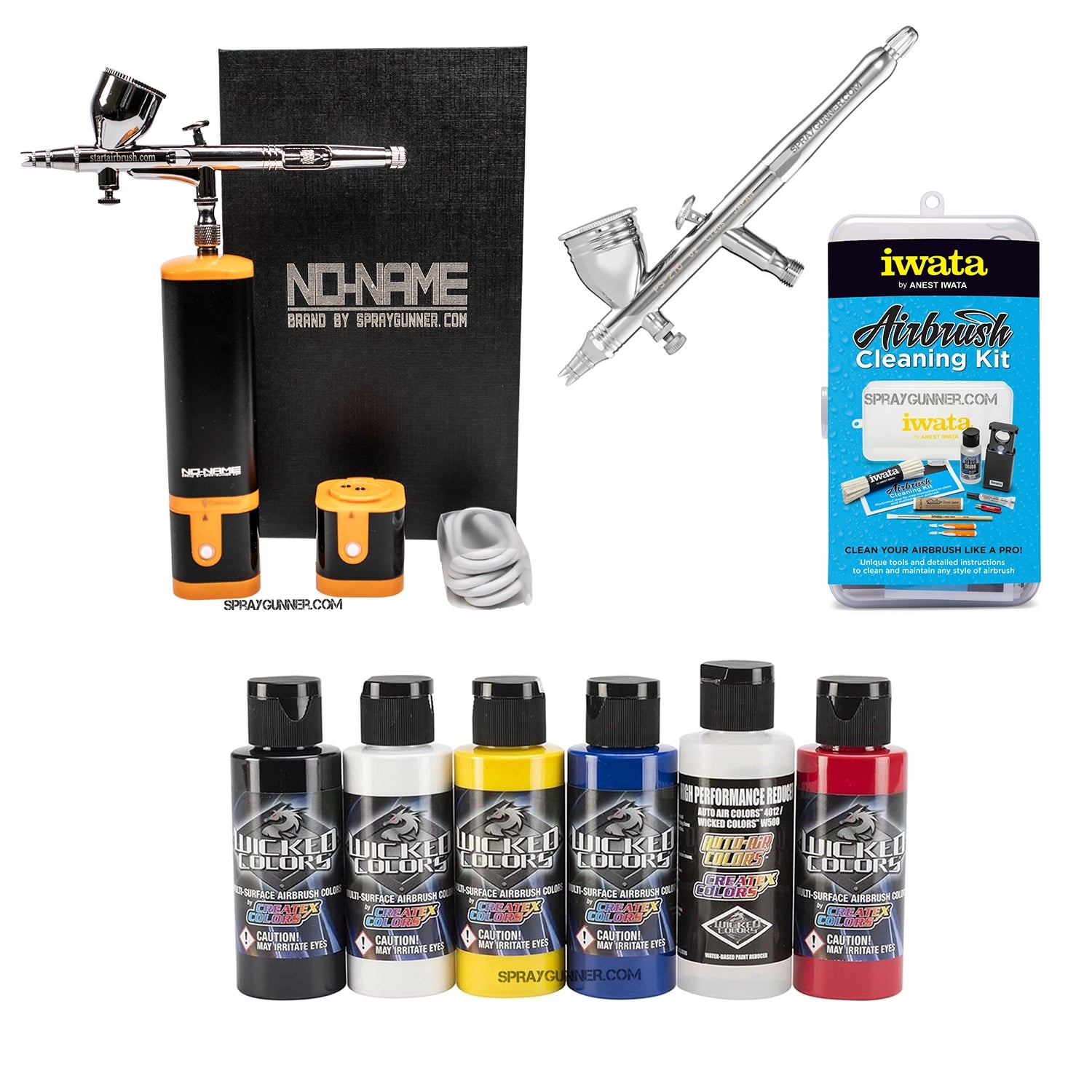 Cordless airbrush battery powered compressor with airbrush kit with Options - Urbanlystore