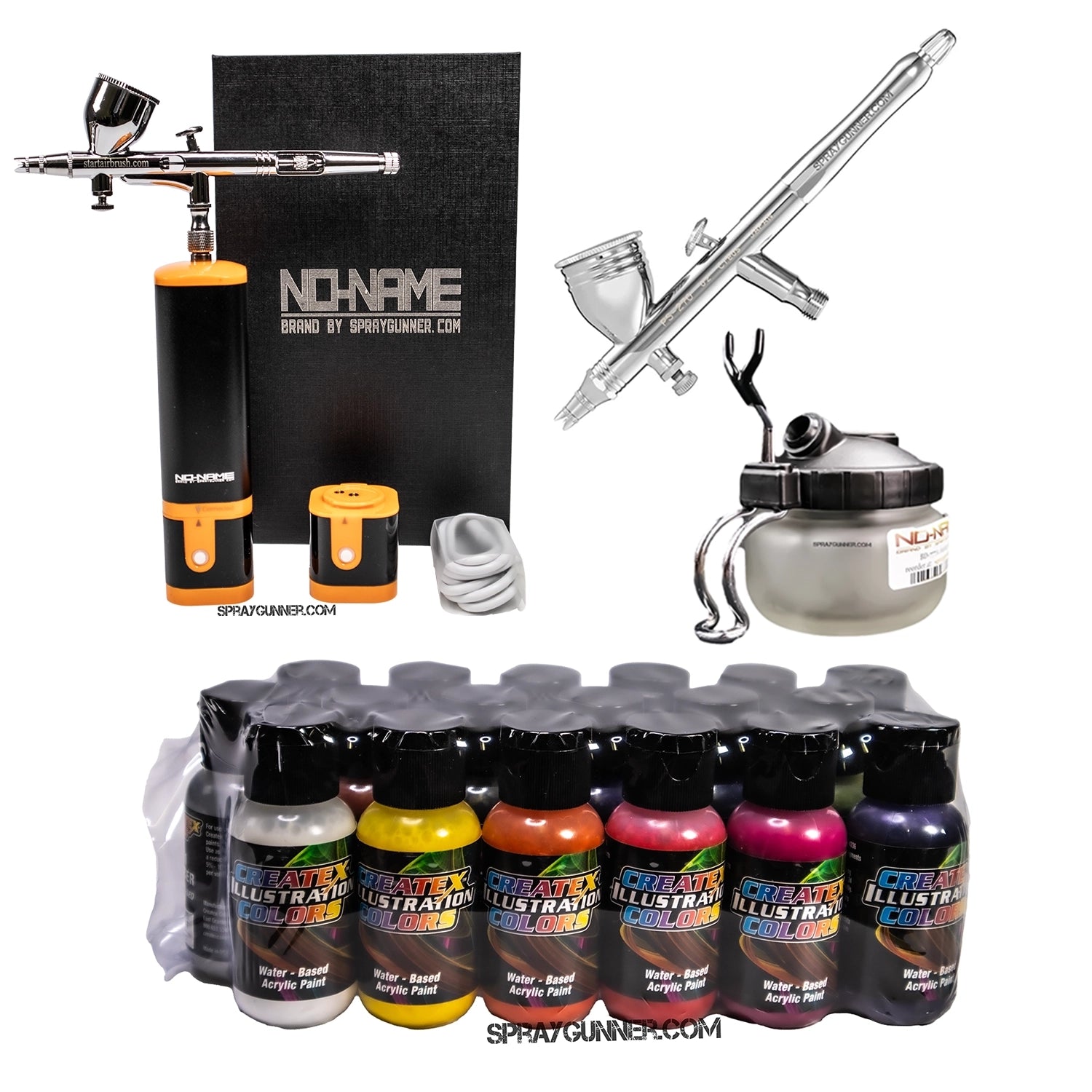 Cordless airbrush battery powered compressor with airbrush kit with Options - Urbanlystore