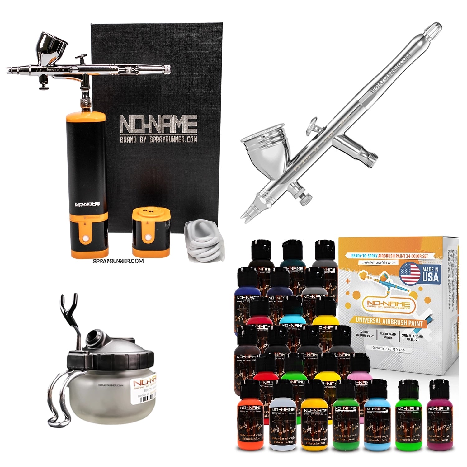 Cordless airbrush battery powered compressor with airbrush kit with Options - Urbanlystore