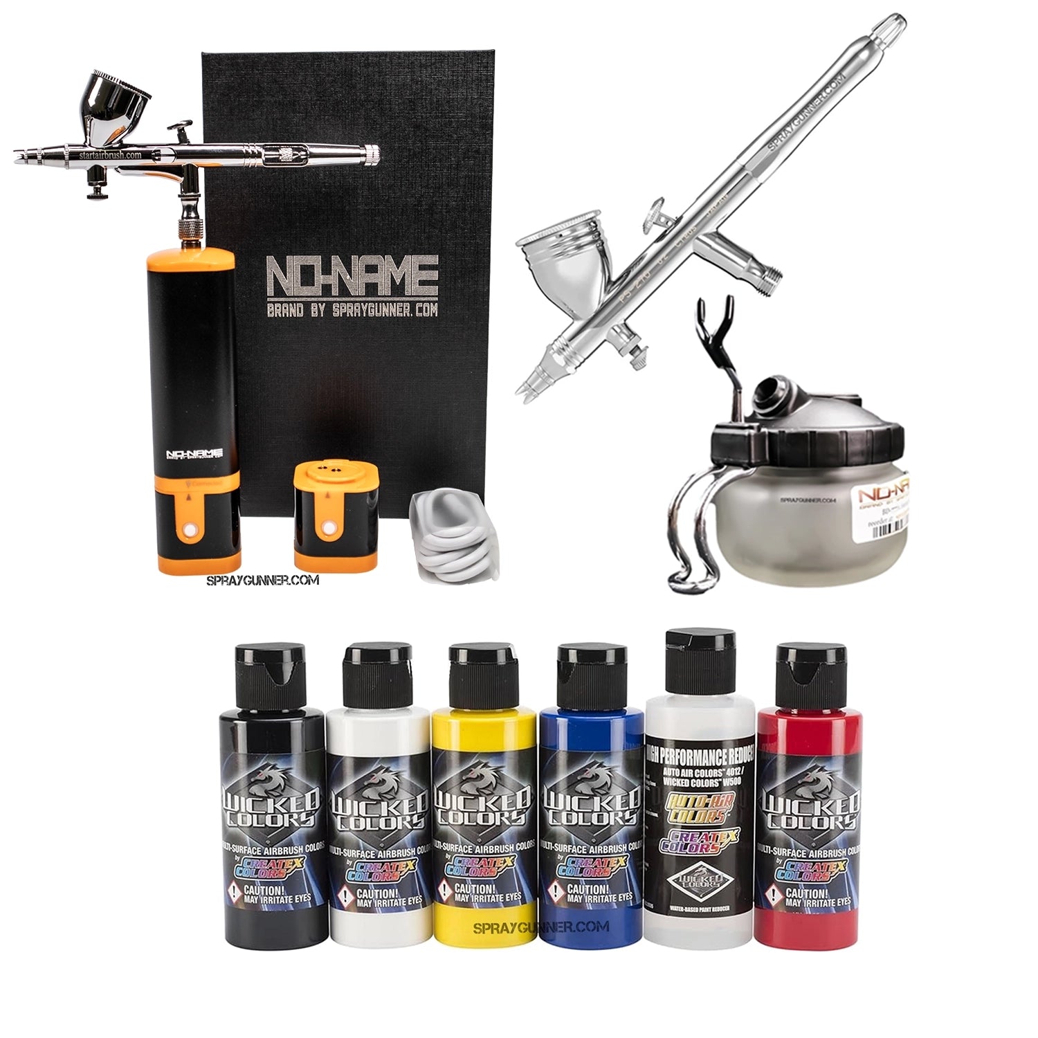Cordless airbrush battery powered compressor with airbrush kit with Options - Urbanlystore