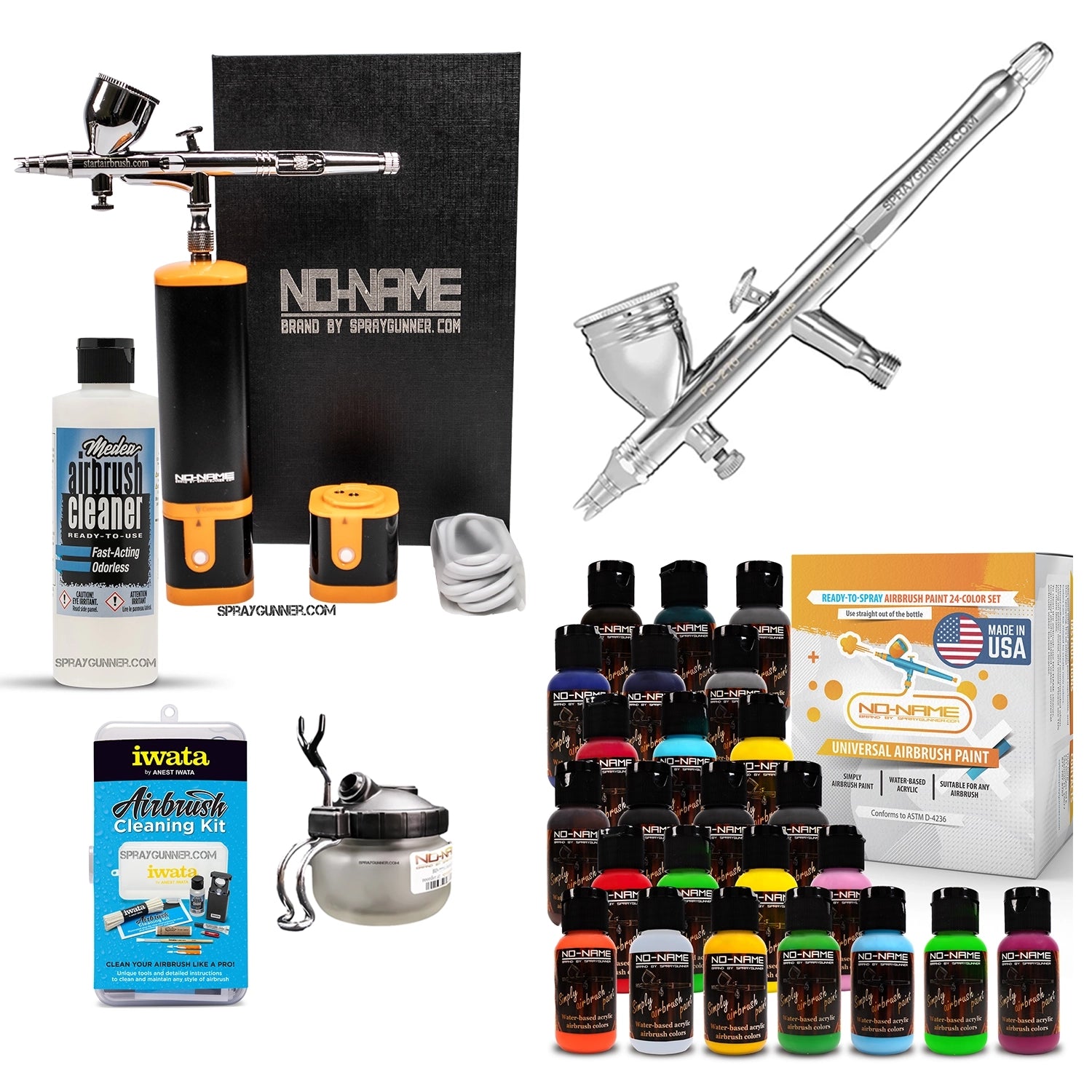 Cordless airbrush battery powered compressor with airbrush kit with Options - Urbanlystore