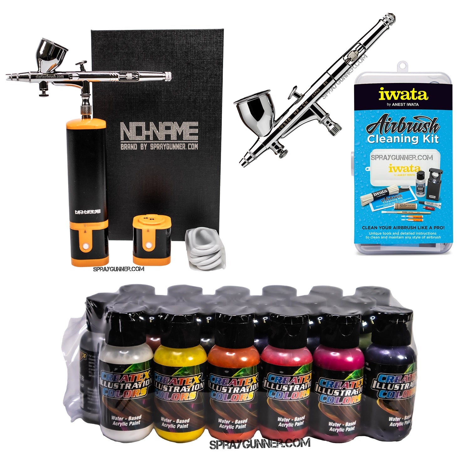 Cordless airbrush battery powered compressor with airbrush kit with Options - Urbanlystore