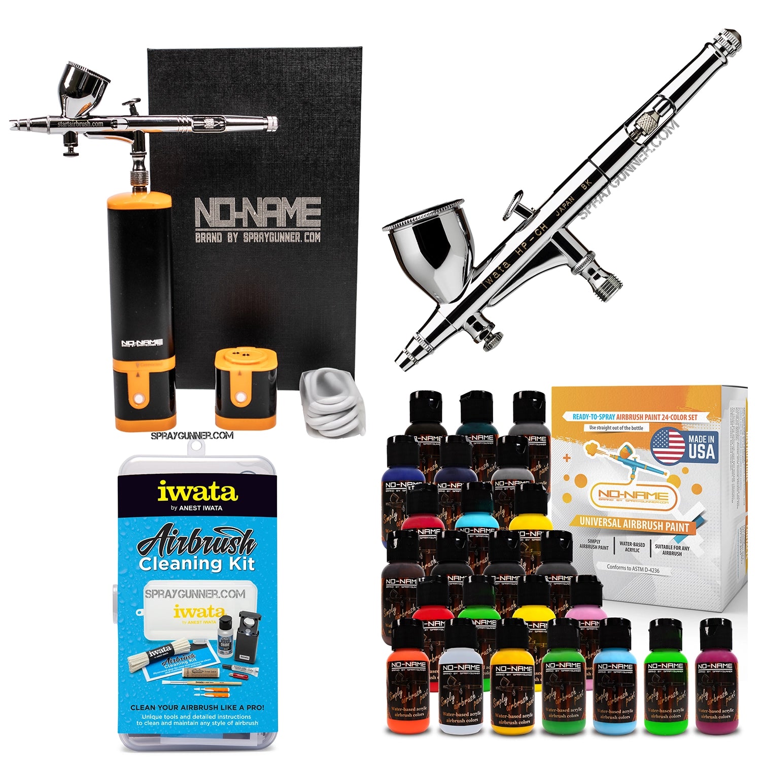 Cordless airbrush battery powered compressor with airbrush kit with Options - Urbanlystore