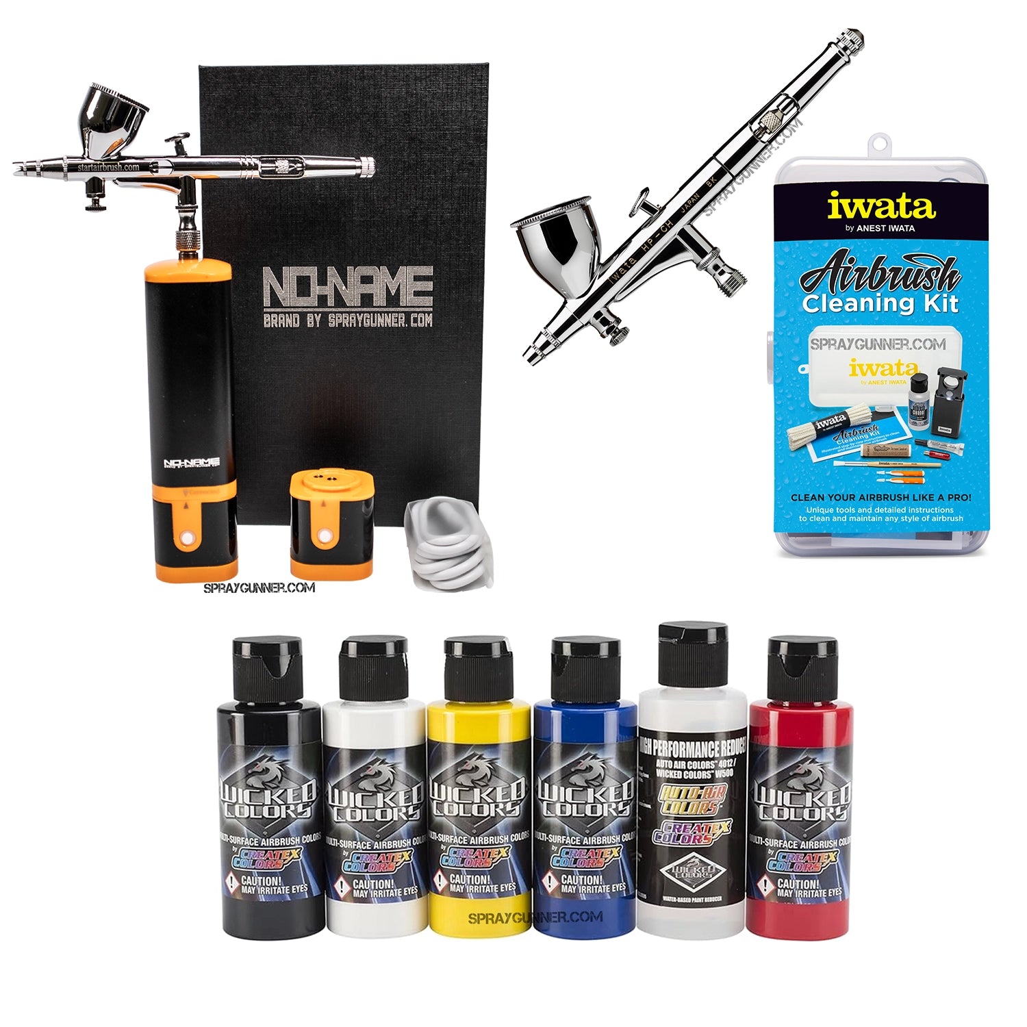 Cordless airbrush battery powered compressor with airbrush kit with Options - Urbanlystore