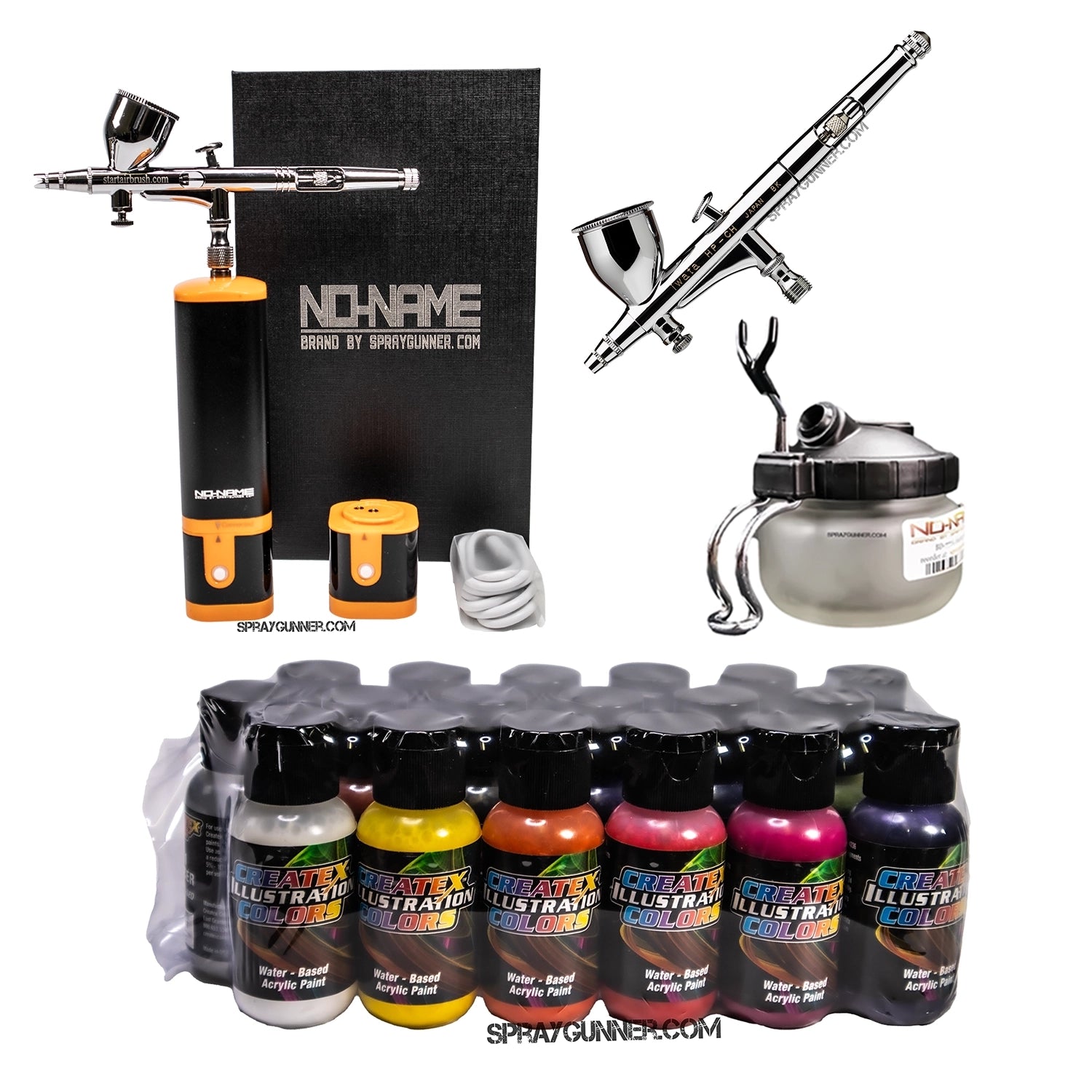 Cordless airbrush battery powered compressor with airbrush kit with Options - Urbanlystore