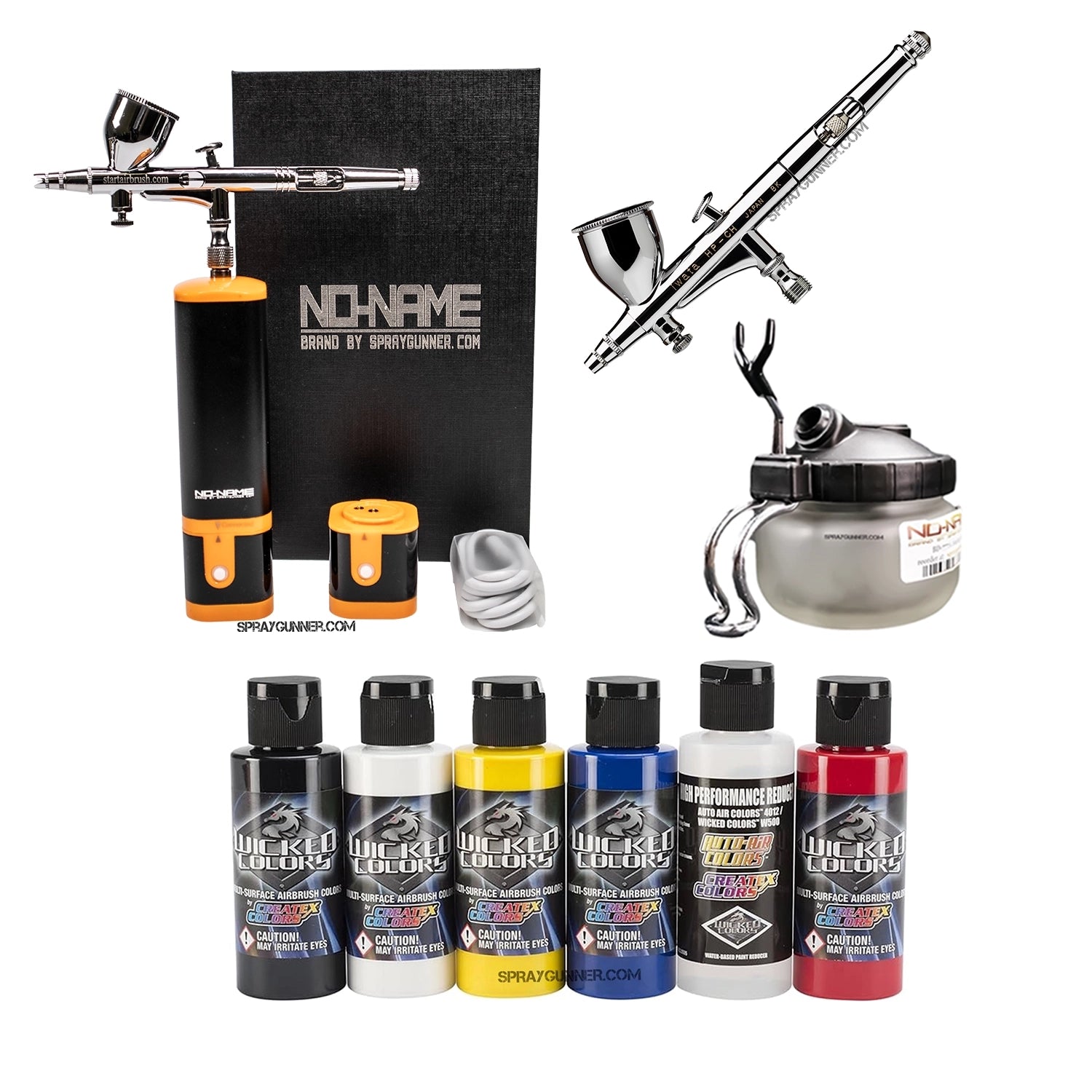 Cordless airbrush battery powered compressor with airbrush kit with Options - Urbanlystore
