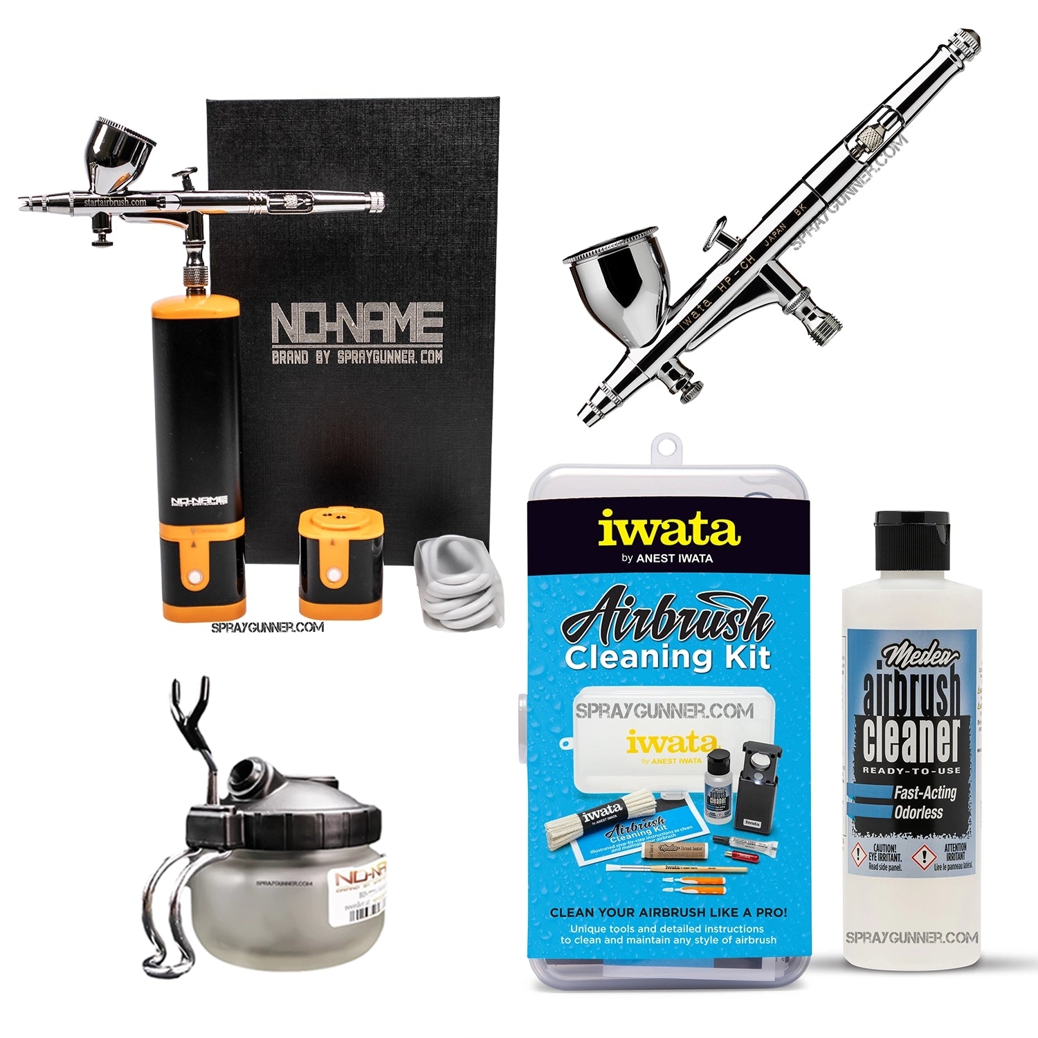 Cordless airbrush battery powered compressor with airbrush kit with Options - Urbanlystore