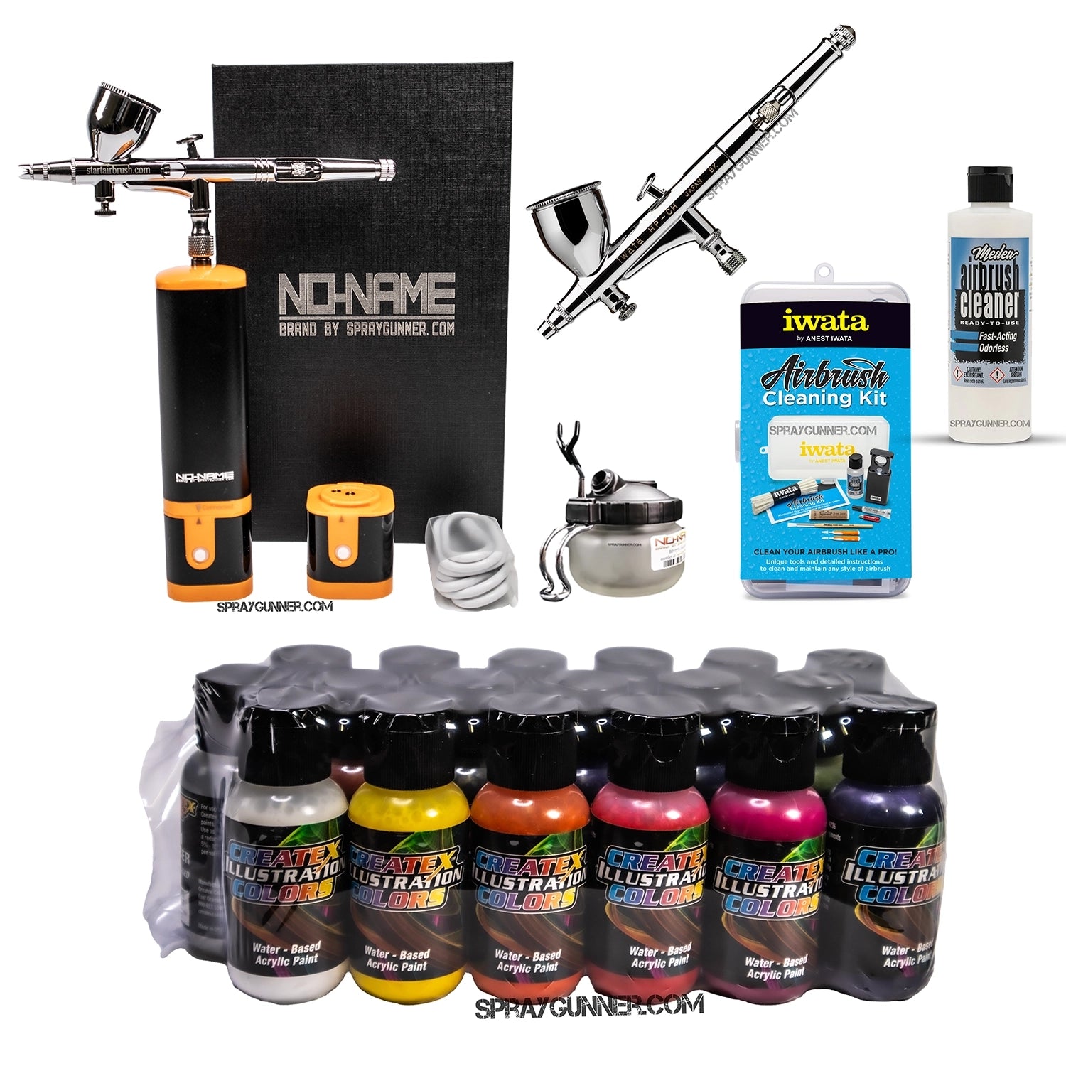 Cordless airbrush battery powered compressor with airbrush kit with Options - Urbanlystore