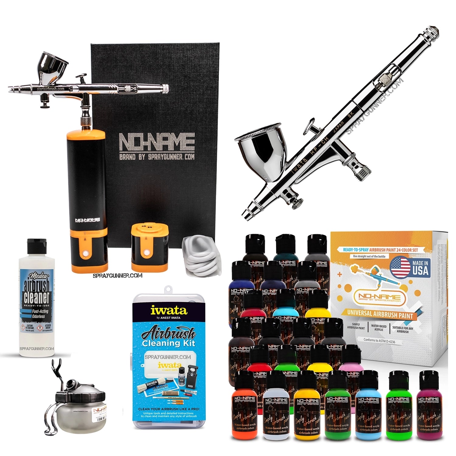Cordless airbrush battery powered compressor with airbrush kit with Options - Urbanlystore