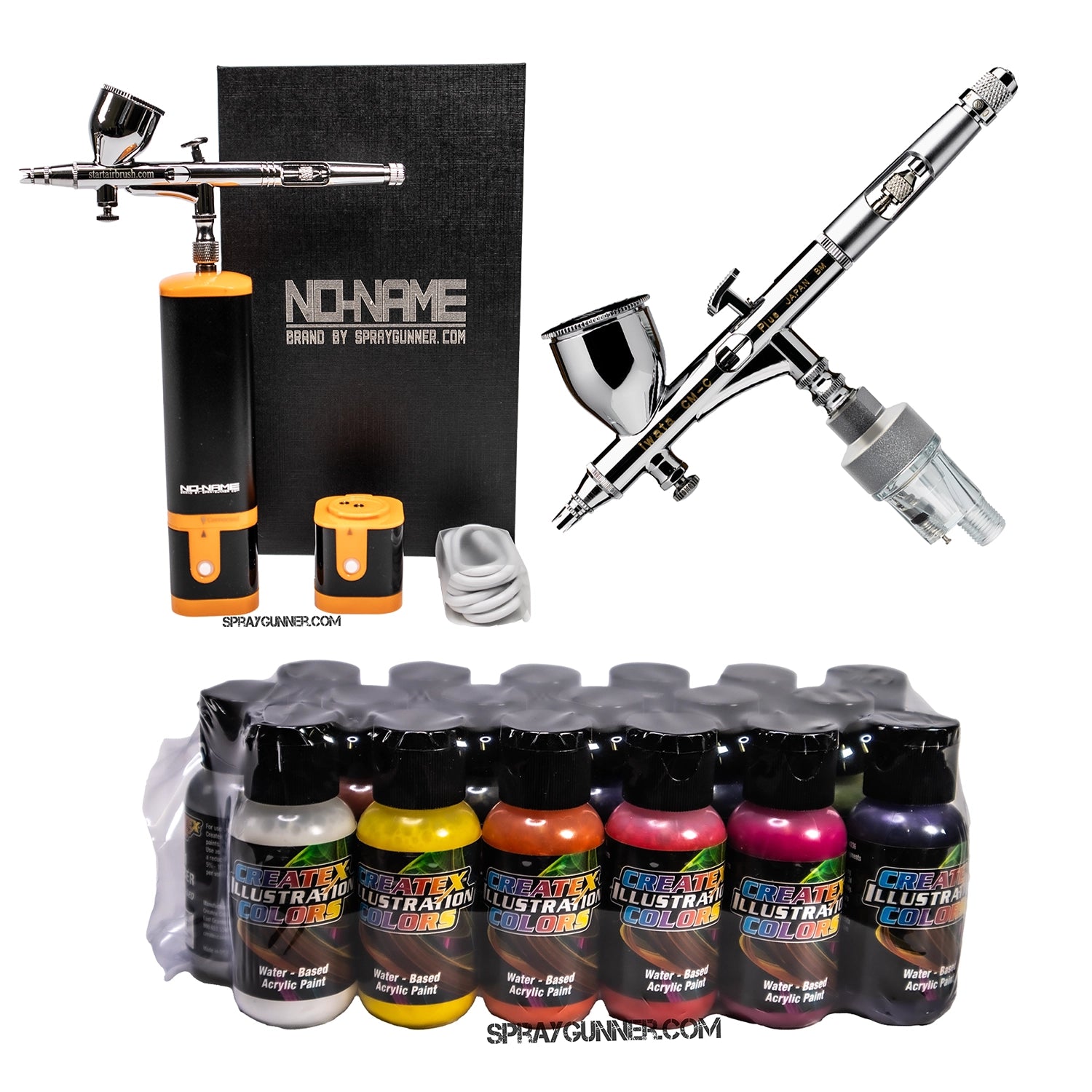 Cordless airbrush battery powered compressor with airbrush kit with Options - Urbanlystore