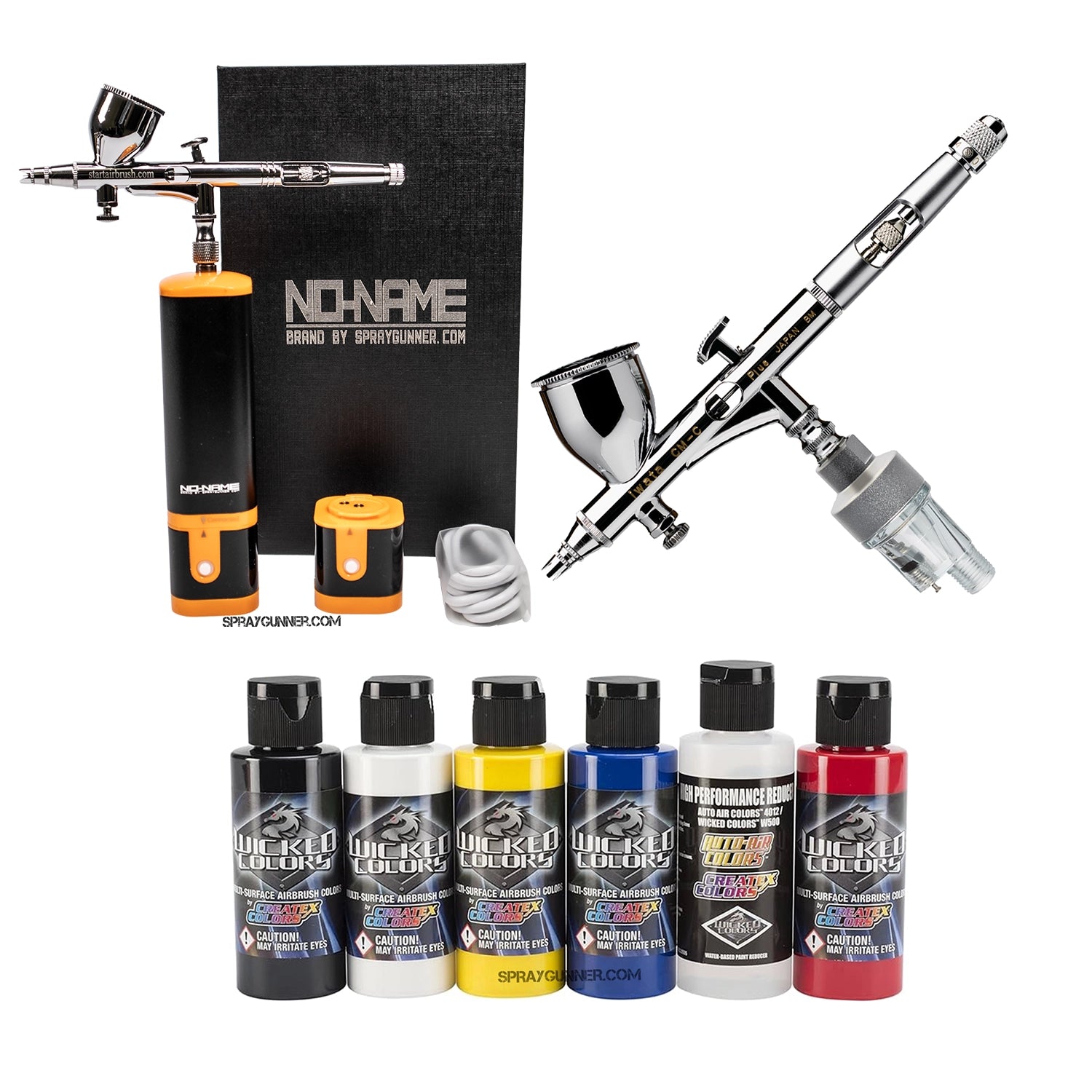 Cordless airbrush battery powered compressor with airbrush kit with Options - Urbanlystore