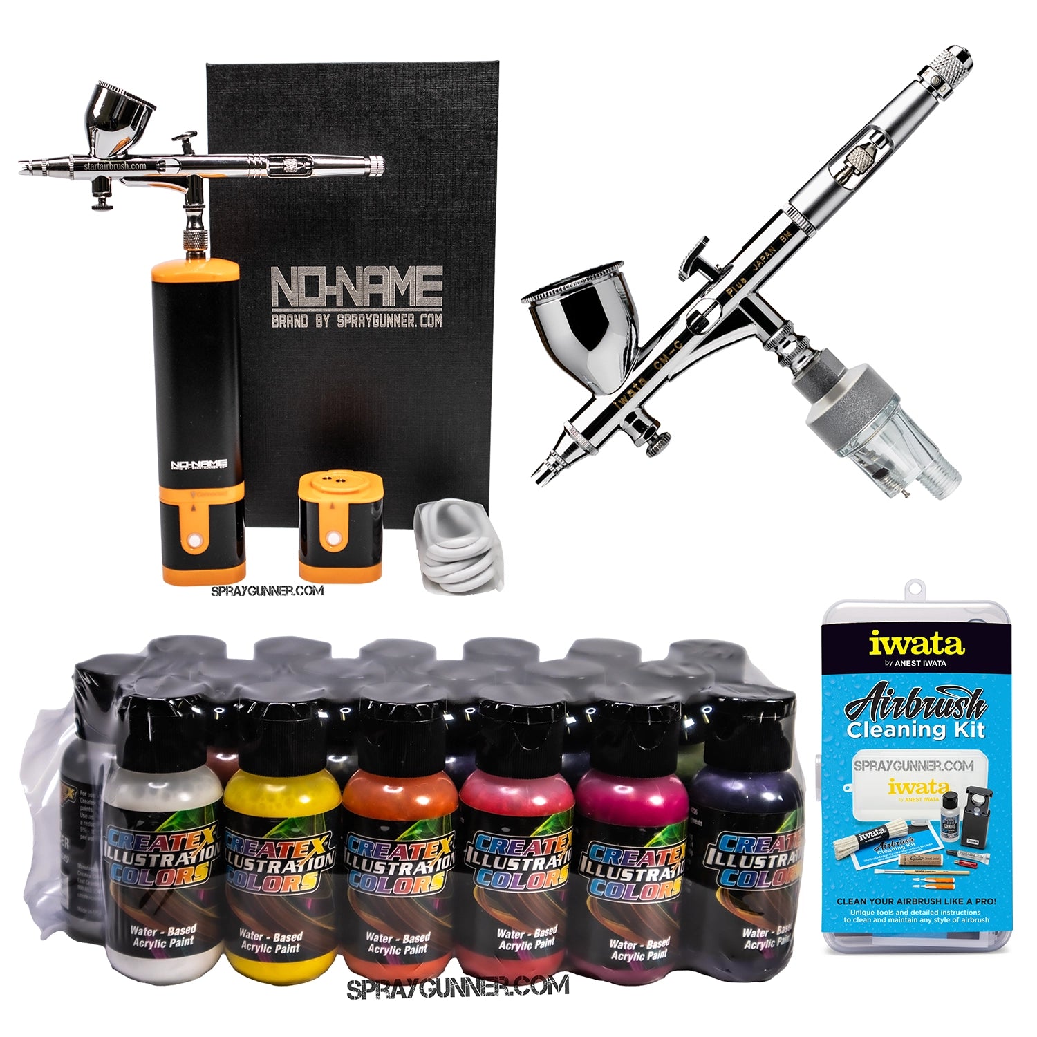 Cordless airbrush battery powered compressor with airbrush kit with Options - Urbanlystore