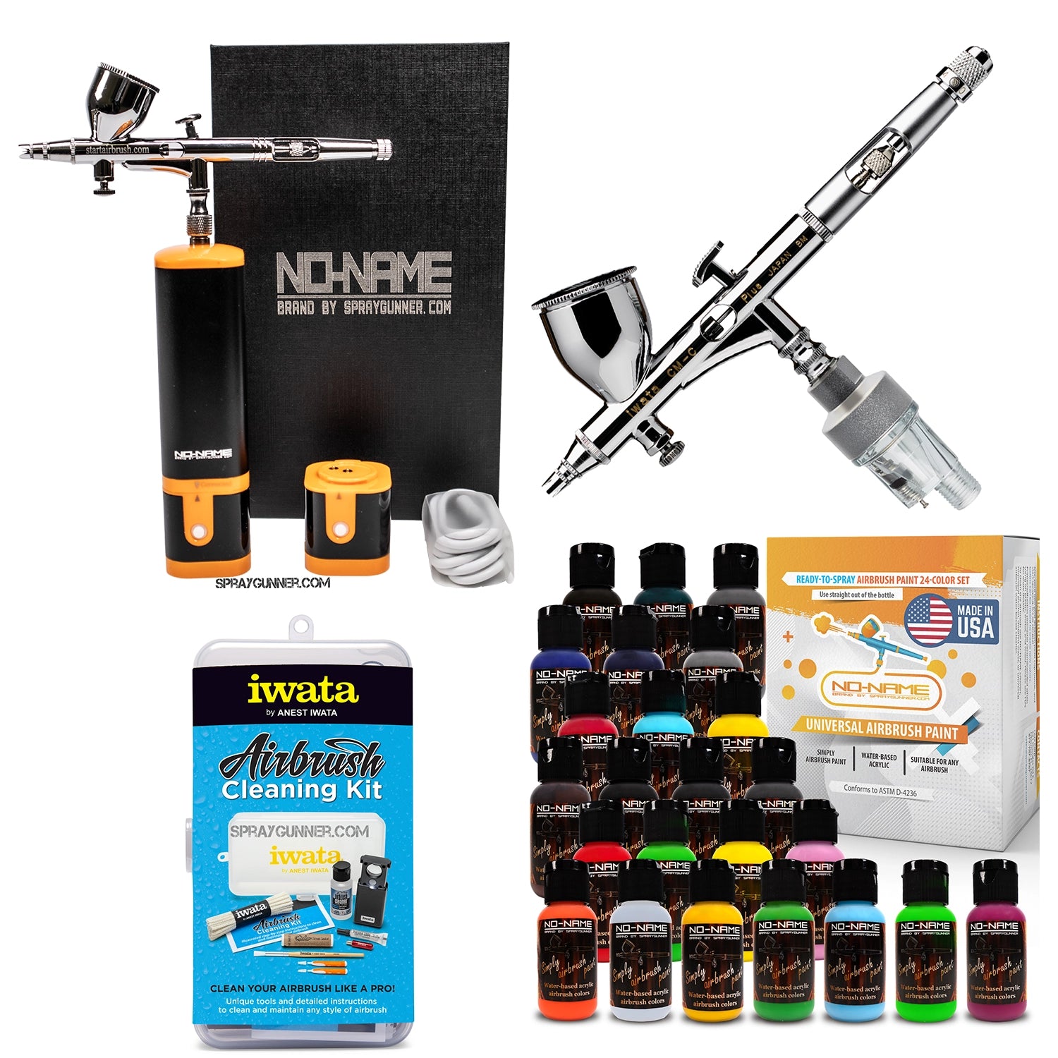Cordless airbrush battery powered compressor with airbrush kit with Options - Urbanlystore