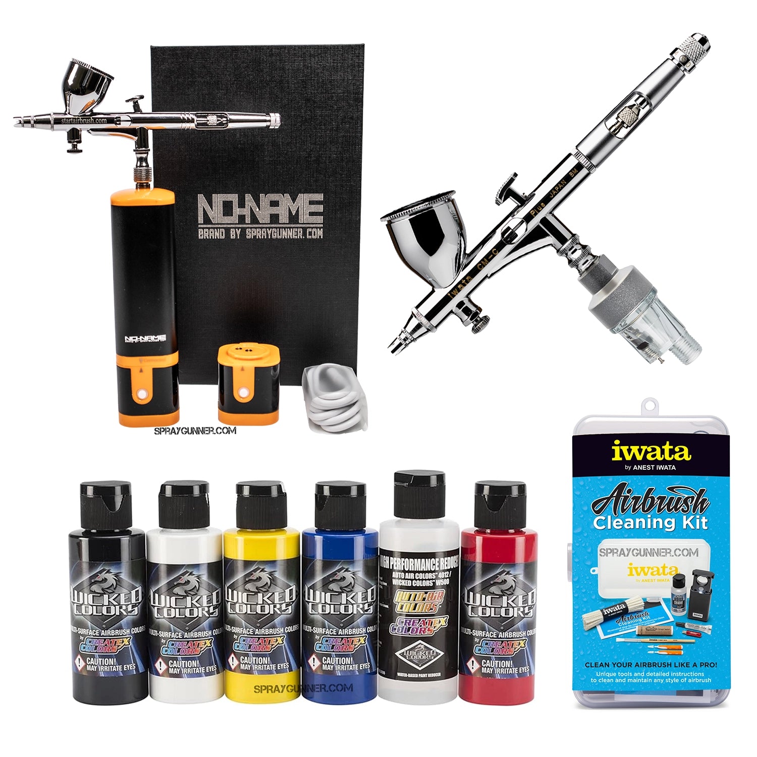 Cordless airbrush battery powered compressor with airbrush kit with Options - Urbanlystore