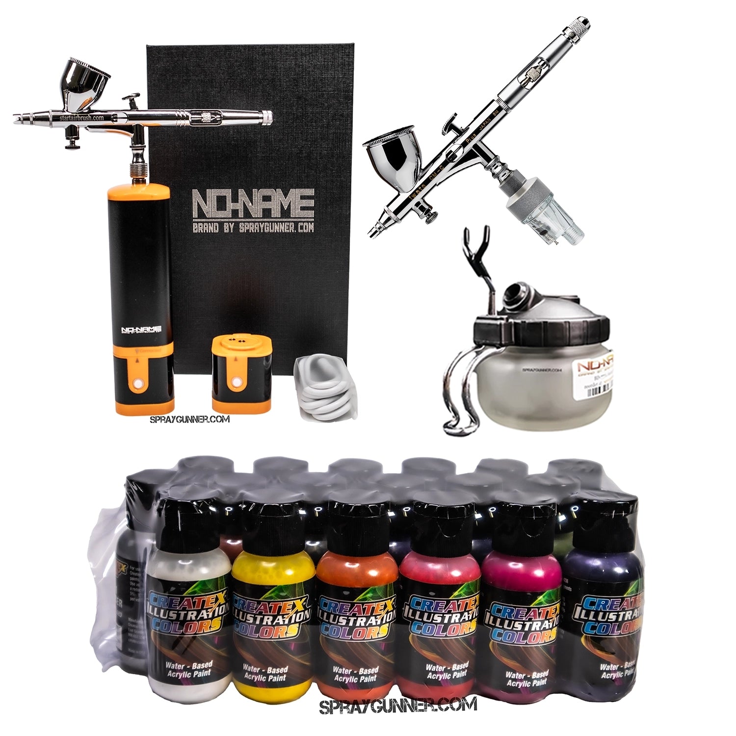 Cordless airbrush battery powered compressor with airbrush kit with Options - Urbanlystore
