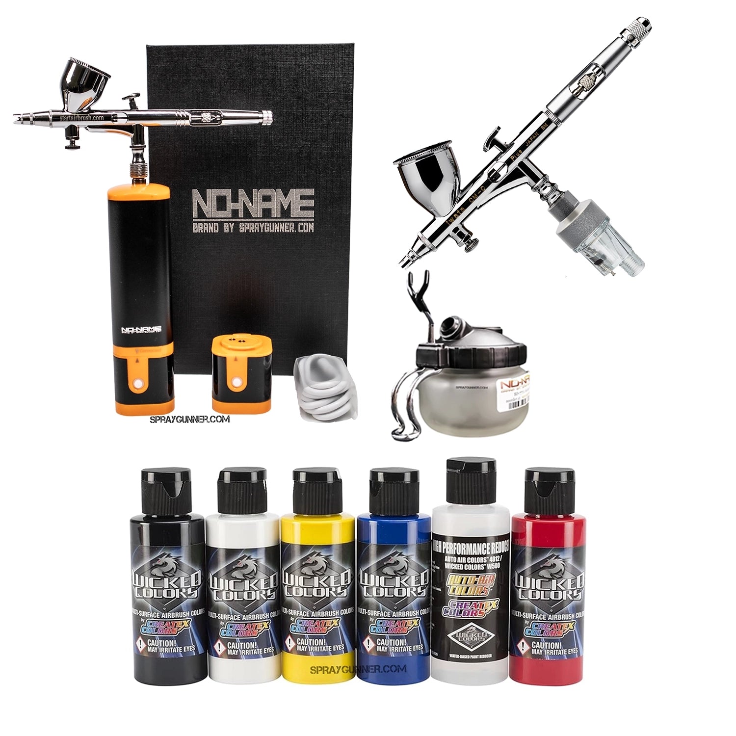 Cordless airbrush battery powered compressor with airbrush kit with Options - Urbanlystore