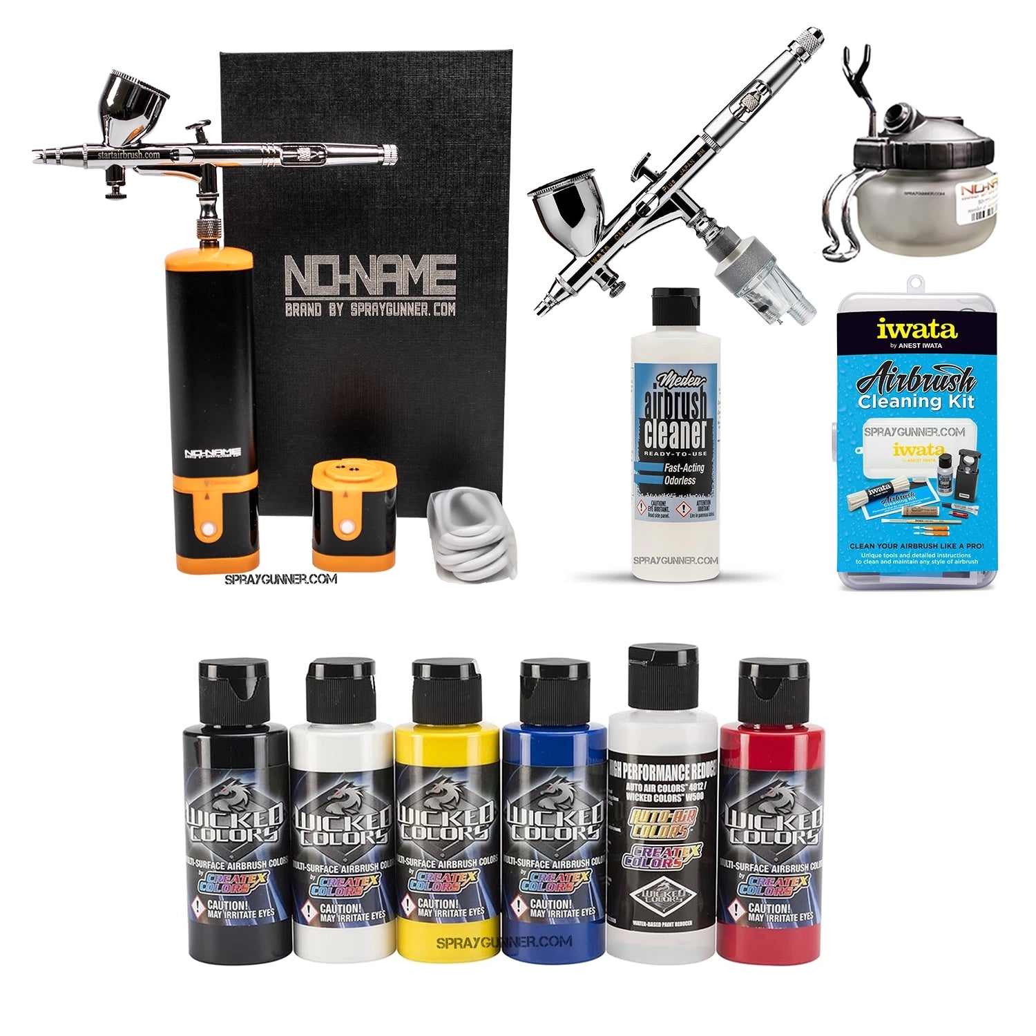 Cordless airbrush battery powered compressor with airbrush kit with Options - Urbanlystore