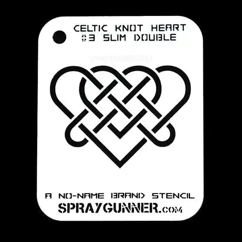 NO-NAME Brand Celtic Heart Stencils (Medium) NO-NAME brand