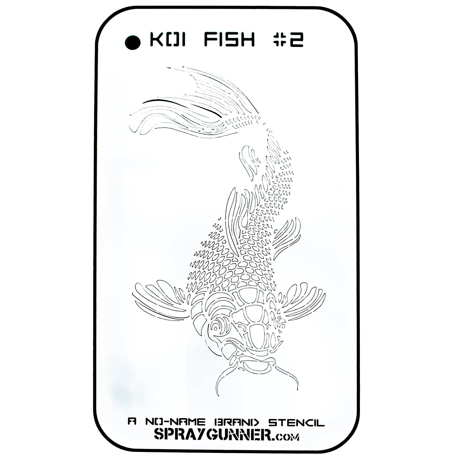 NO-NAME Brand Koi Fish Stencil #2 NO-NAME brand