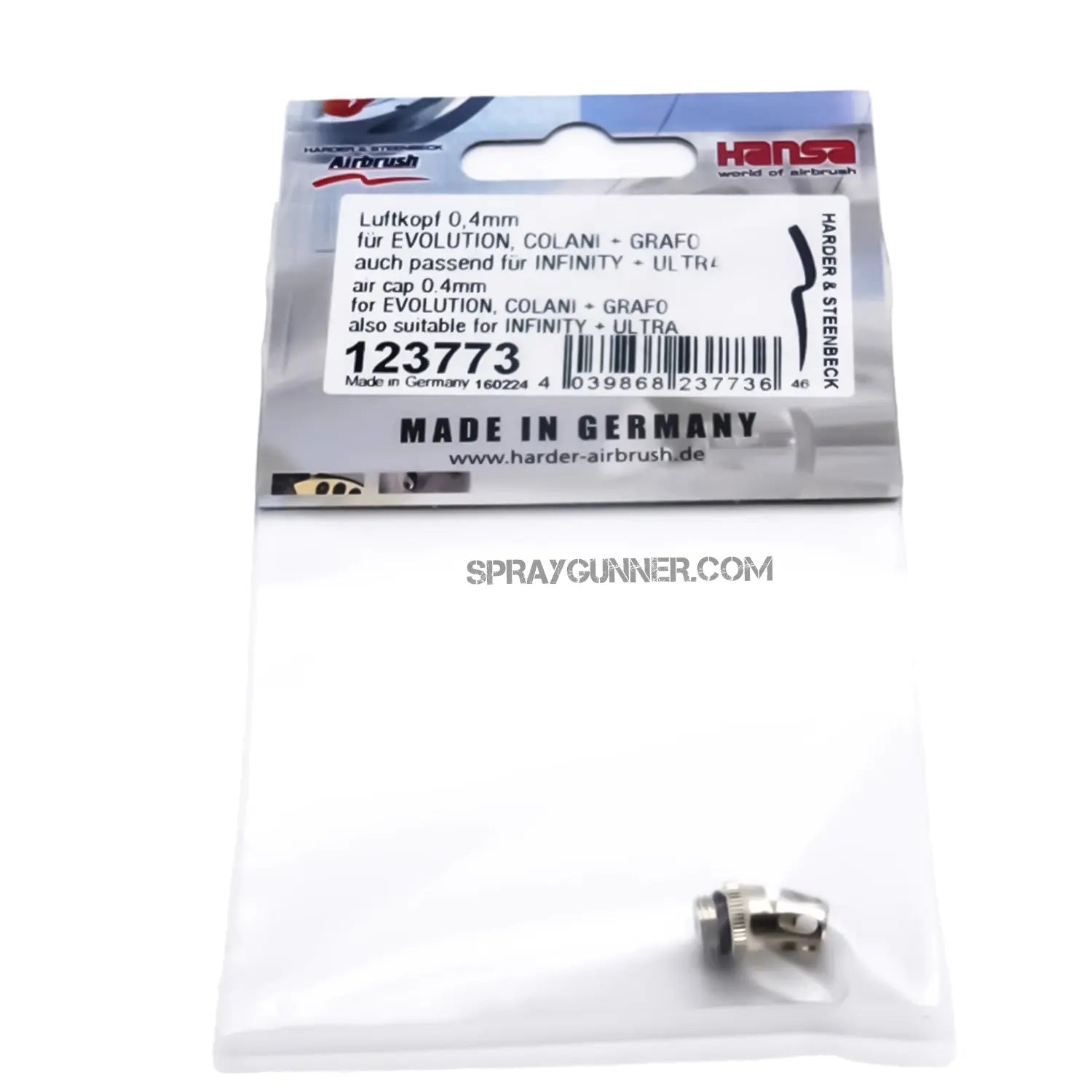 0.4mm Air Cap For Evolution, Grafo, and Colani Airbrushes - Urbanlystore