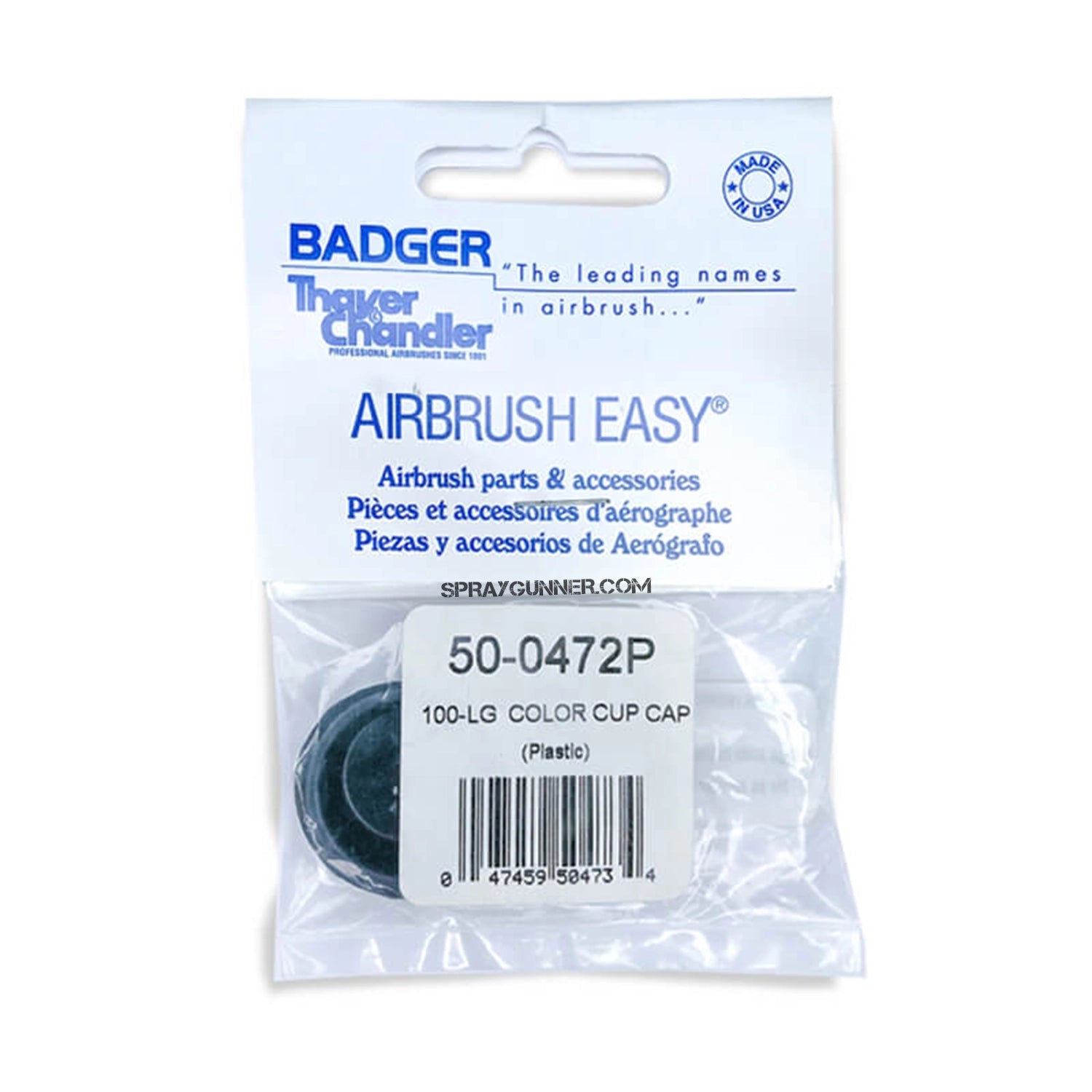 BADGER 50-0472P 100-LG Color Cup Cap (Plastic) - Urbanlystore