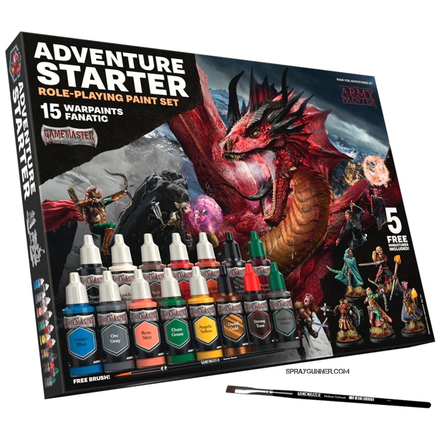 THE ARMY PAINTER: GameMaster Adventure Starter Role-Playing Paint Set - Urbanlystore