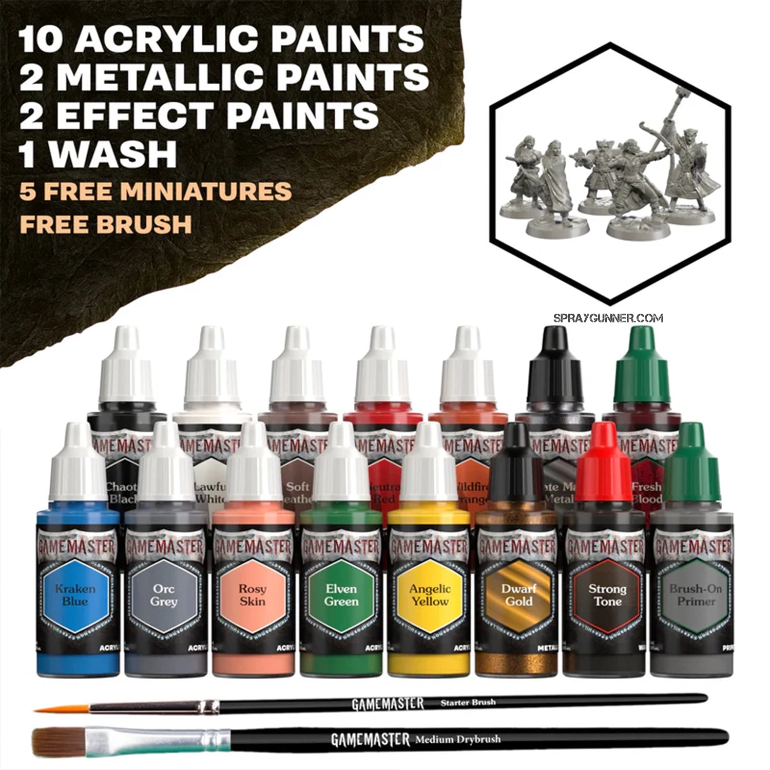 THE ARMY PAINTER: GameMaster Adventure Starter Role-Playing Paint Set - Urbanlystore