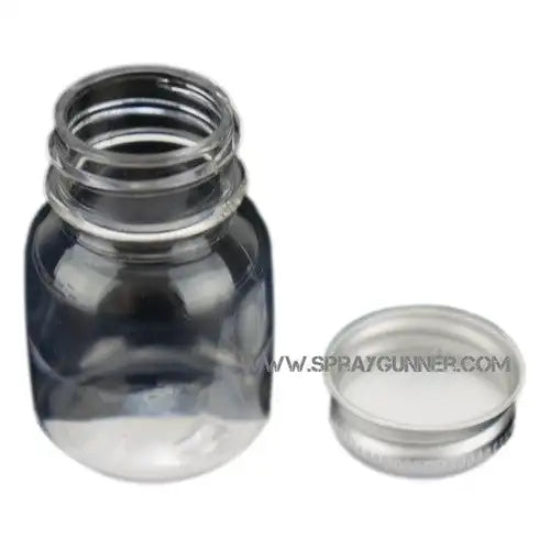 Plastic bottle with lid and label 1 oz - Urbanlystore