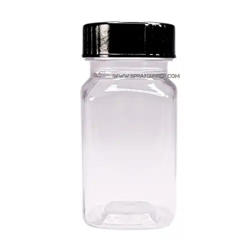 Plastic bottle with lid and label 2 oz - Urbanlystore
