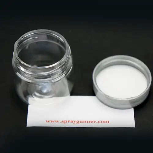 Plastic jar with lid and label 1 oz - Urbanlystore