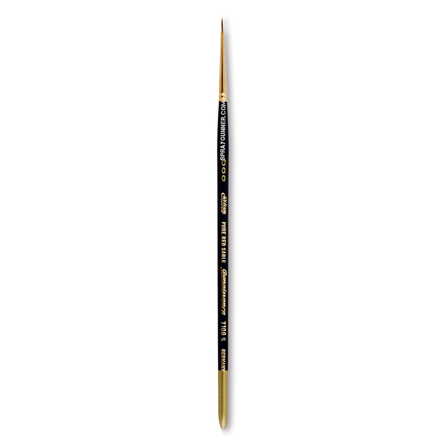 Silver Brush Renaissance Short Handle Round Brush Size 000 with fine bristles for precision painting. Ideal for artists seeking superior control.