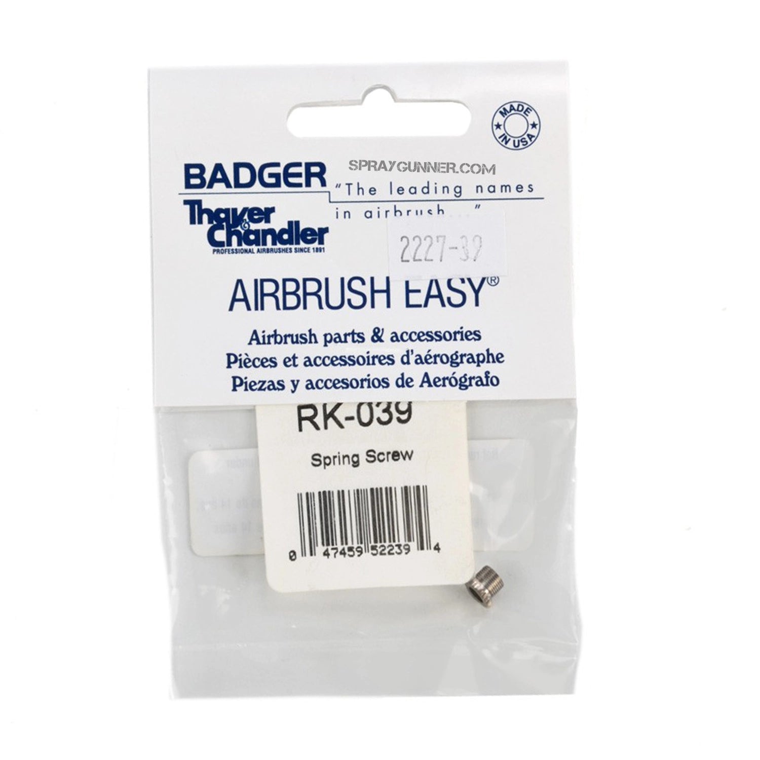 RK-039 Spring Screw BADGER  Krome - Urbanlystore