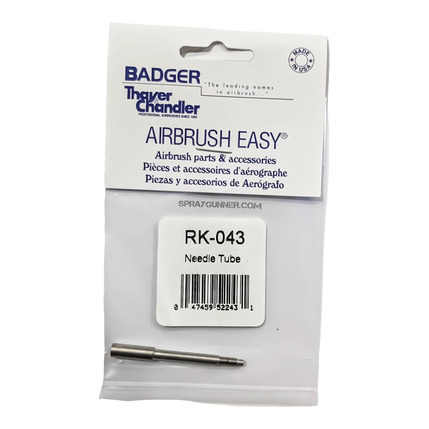 RK-043 Needle Tube BADGER  Krome - Urbanlystore