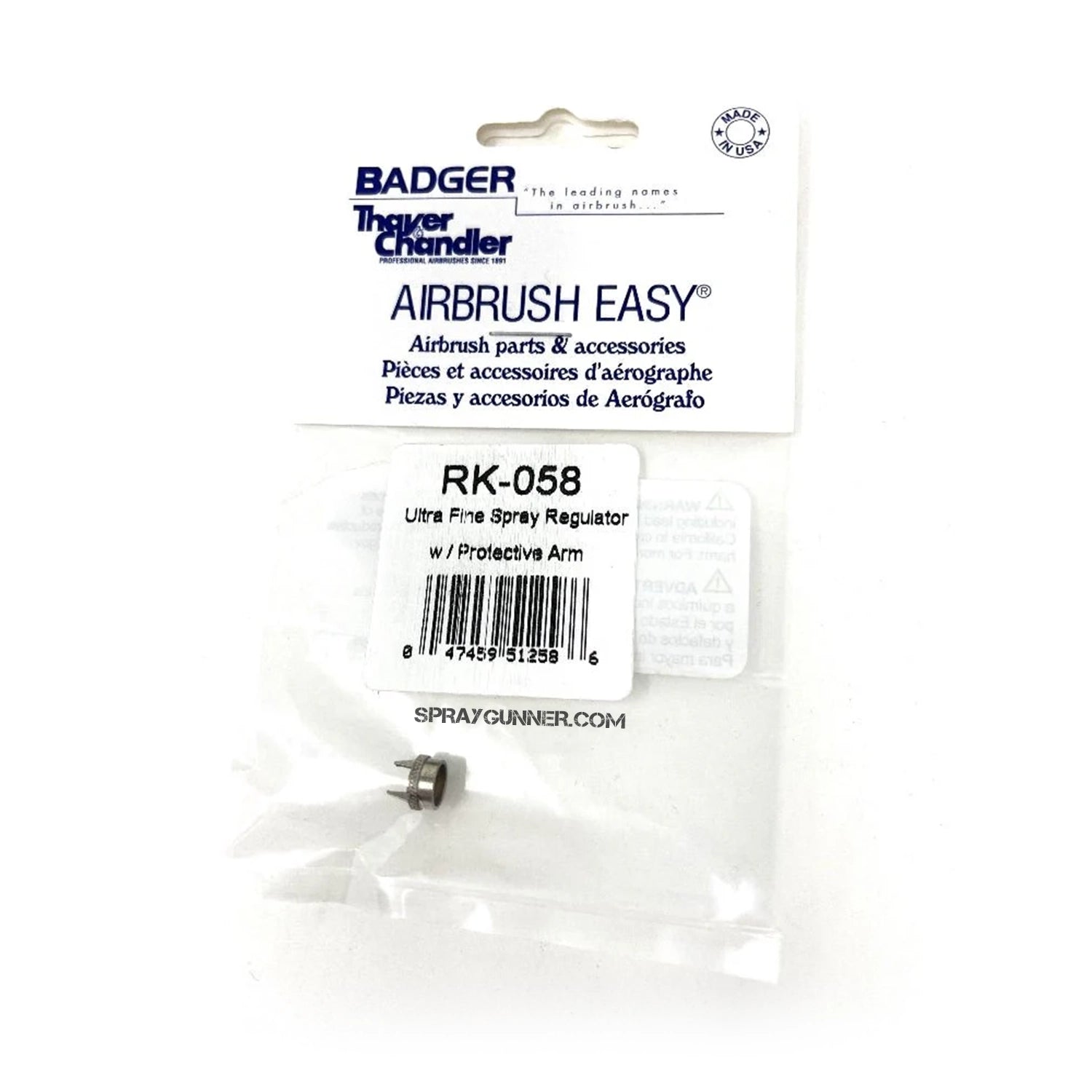 RK-058 Ultra Fine Spray Regulator w/ arm BADGER  Krome - Urbanlystore