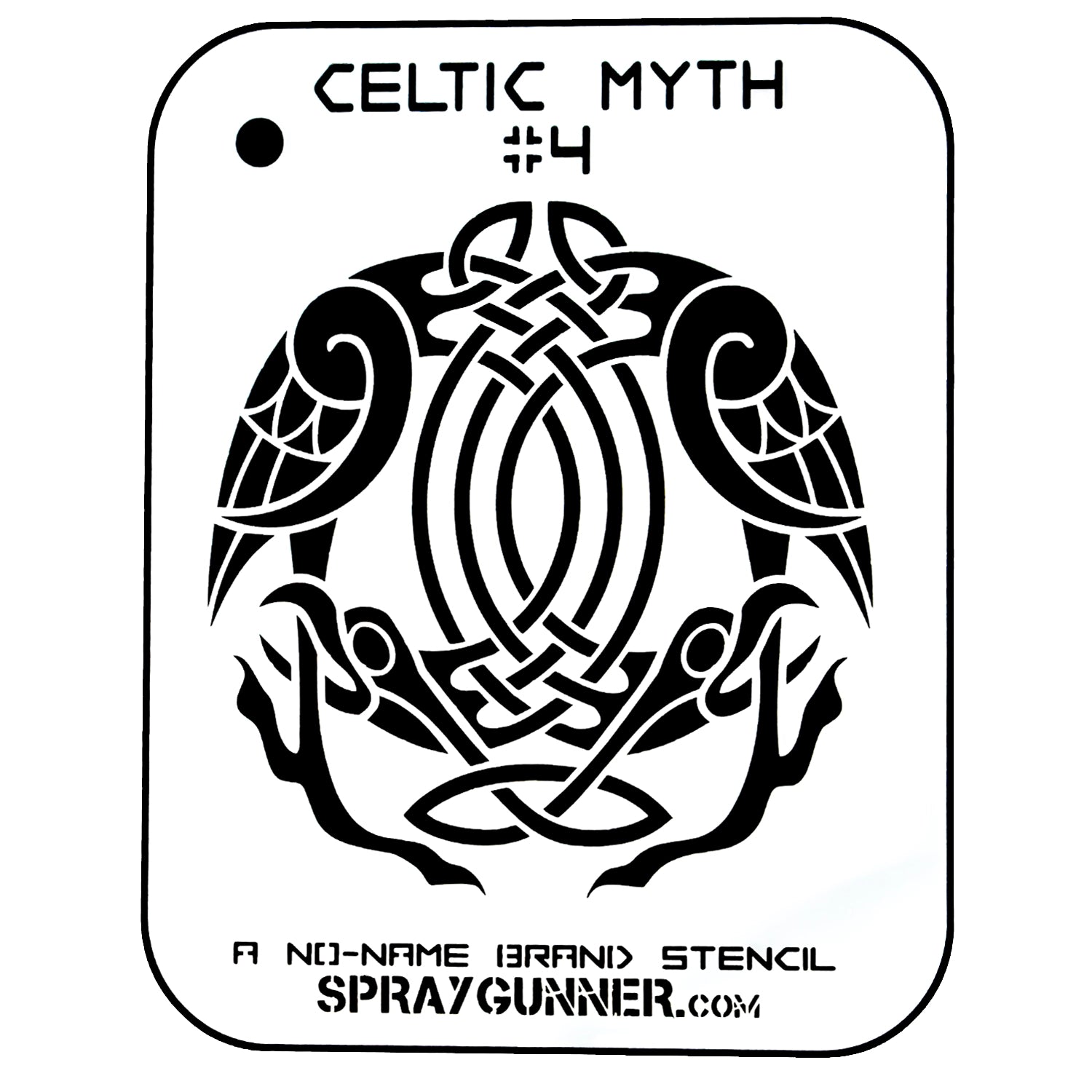 NO-NAME Brand Celtic Myth Stencil #4 - Urbanlystore