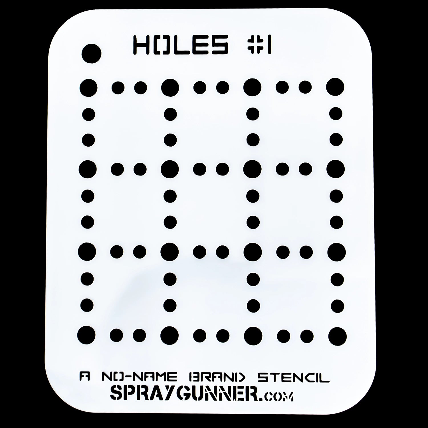 NO-NAME Brand Holes Stencil #1 - Urbanlystore