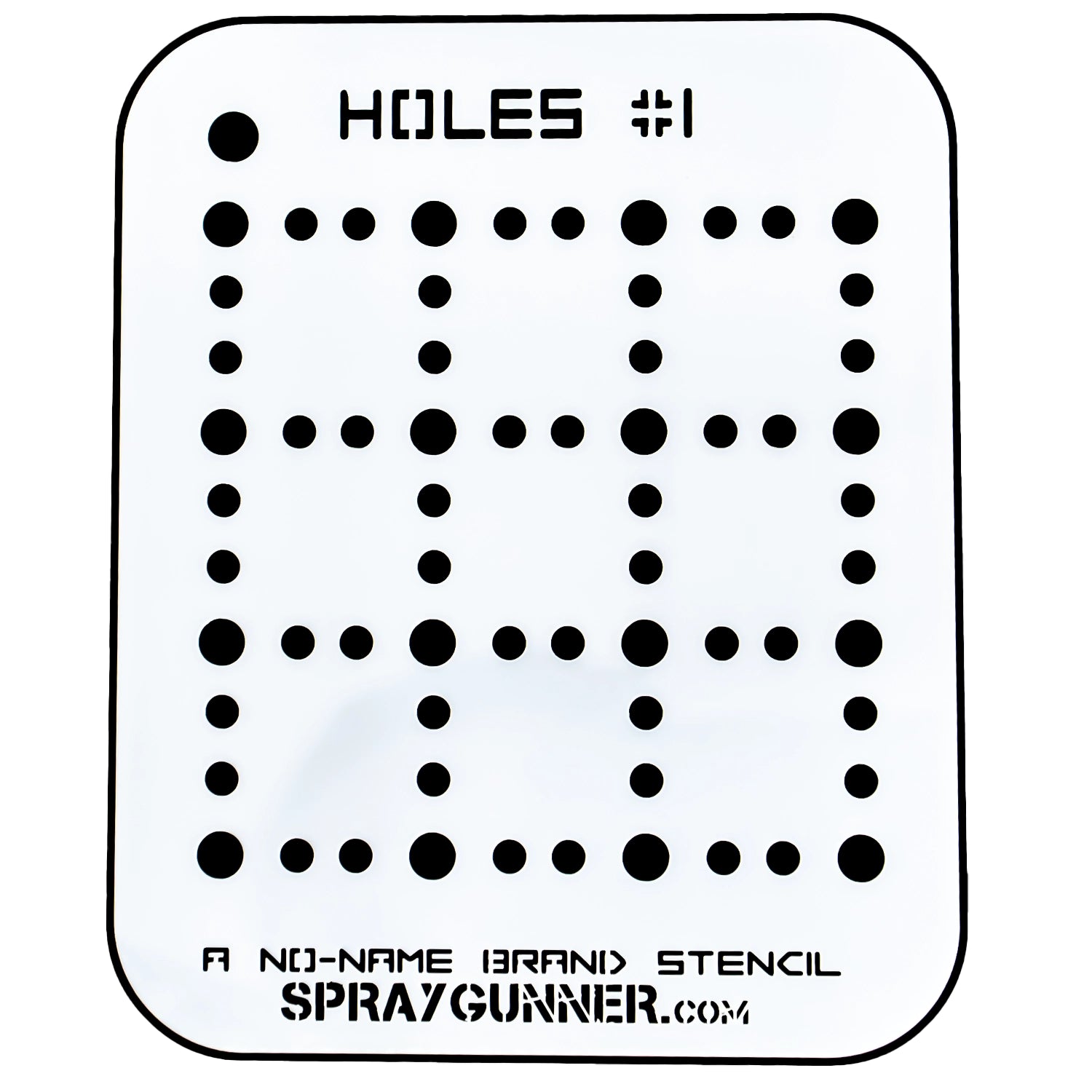 NO-NAME Brand Holes Stencil #1 - Urbanlystore