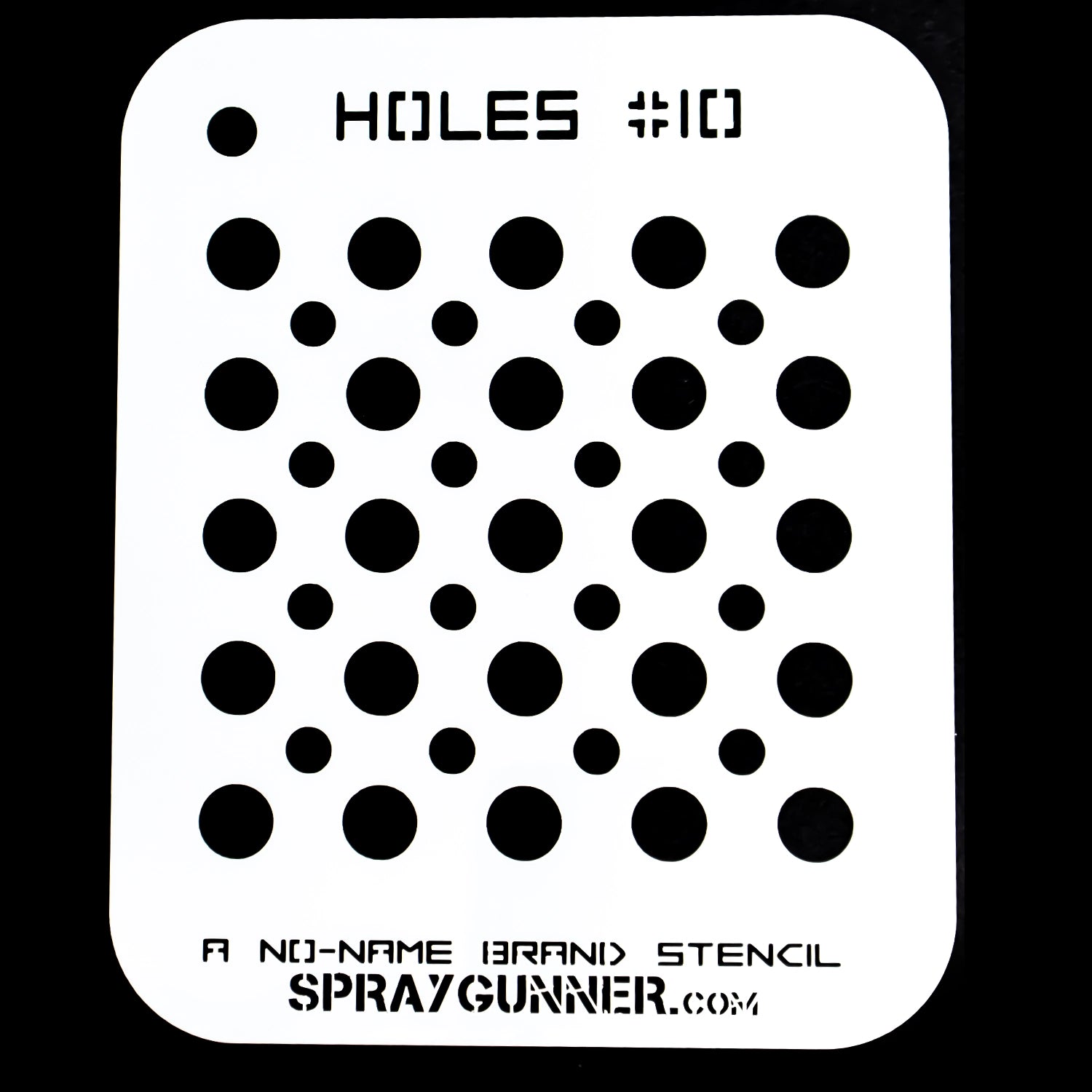 NO-NAME Brand Holes Stencil #10 - Urbanlystore