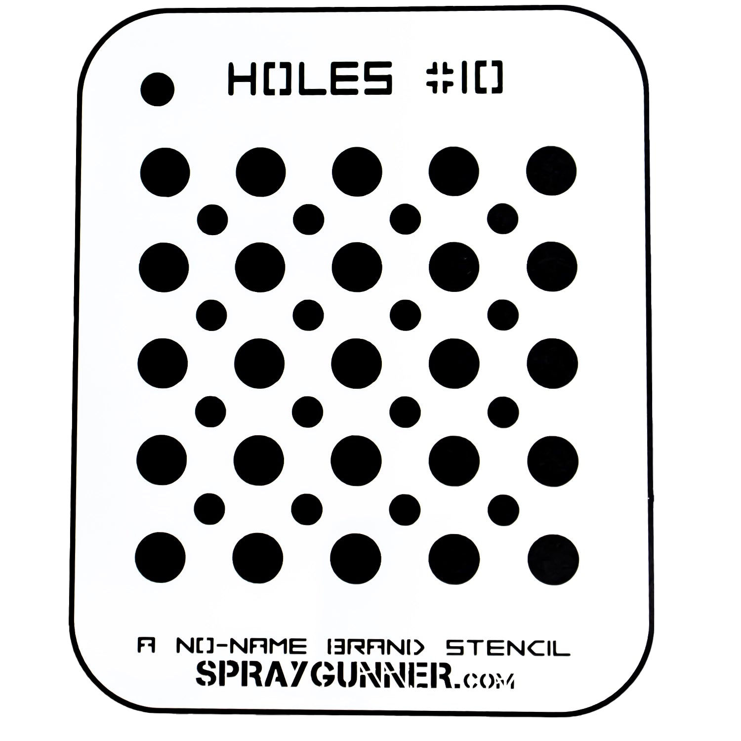 NO-NAME Brand Holes Stencil #10 - Urbanlystore