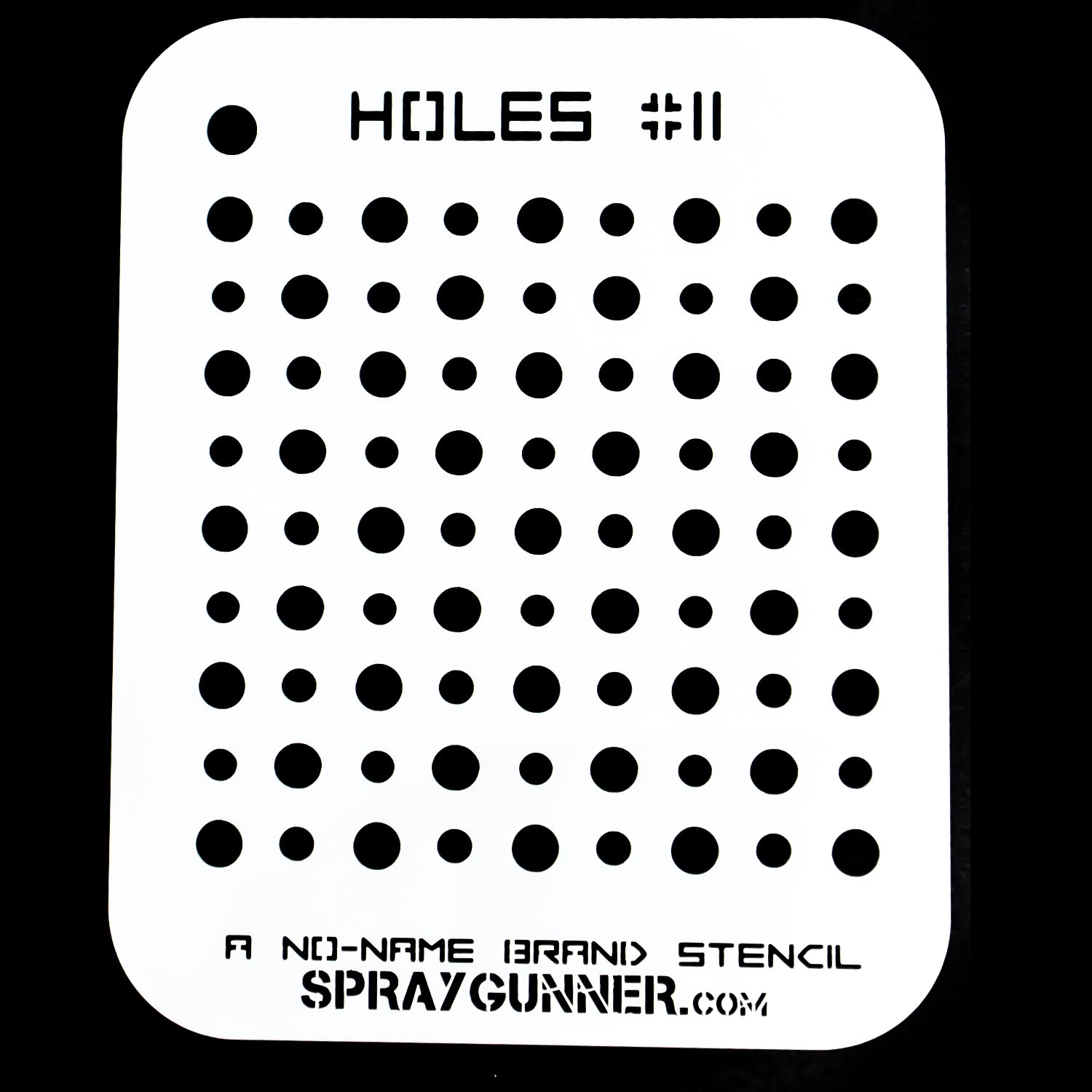 NO-NAME Brand Holes Stencil #11 - Urbanlystore