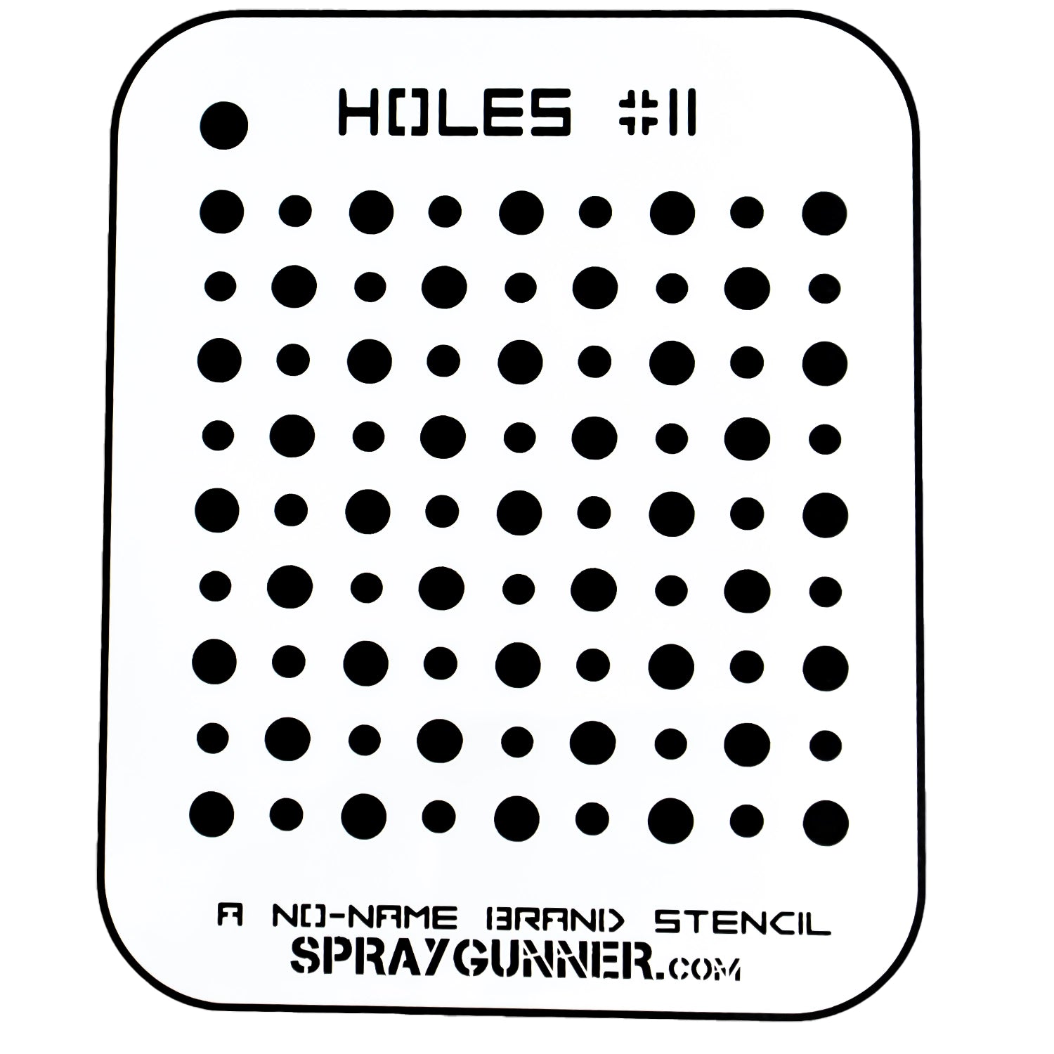 NO-NAME Brand Holes Stencil #11 - Urbanlystore