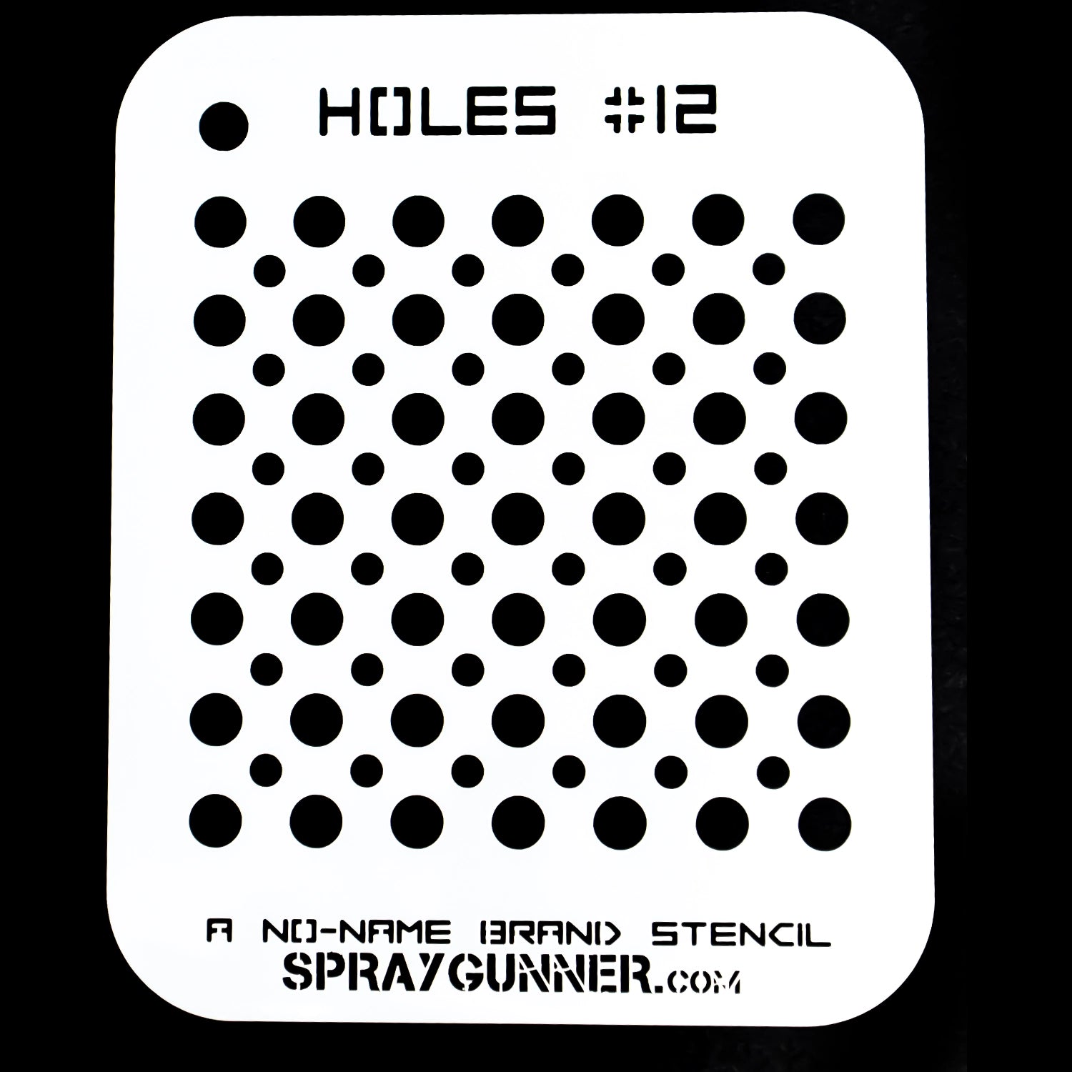 NO-NAME Brand Holes Stencil #12 - Urbanlystore