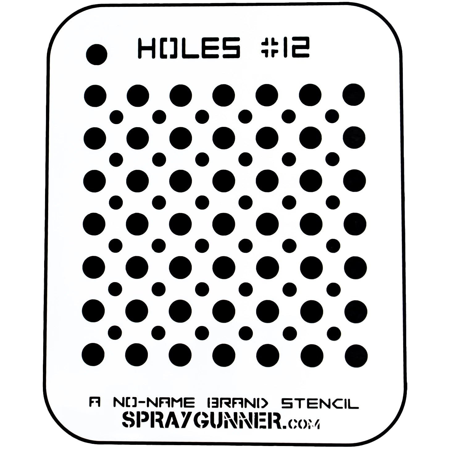 NO-NAME Brand Holes Stencil #12 - Urbanlystore